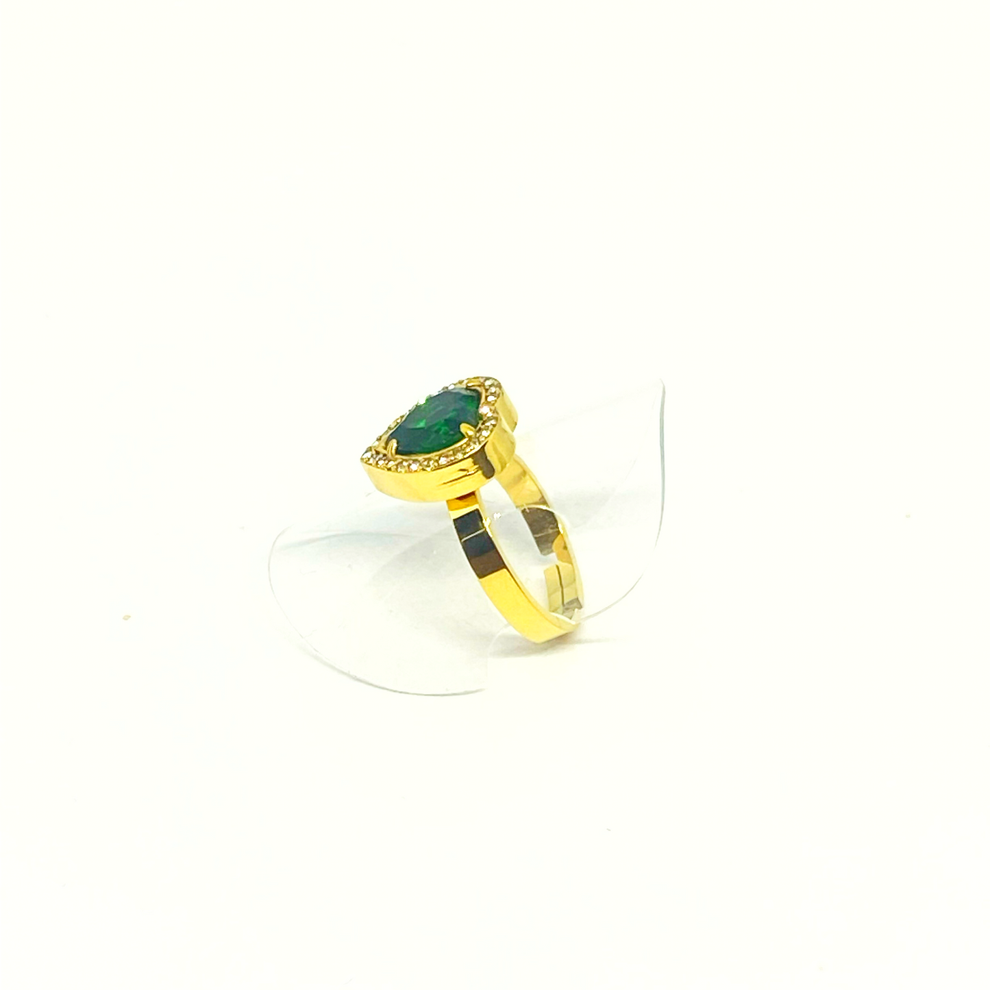 Bague BENEDICTA gold/vert