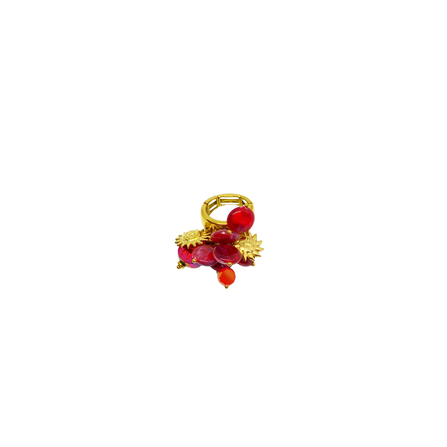 Bague ARWEN gold/bordeaux