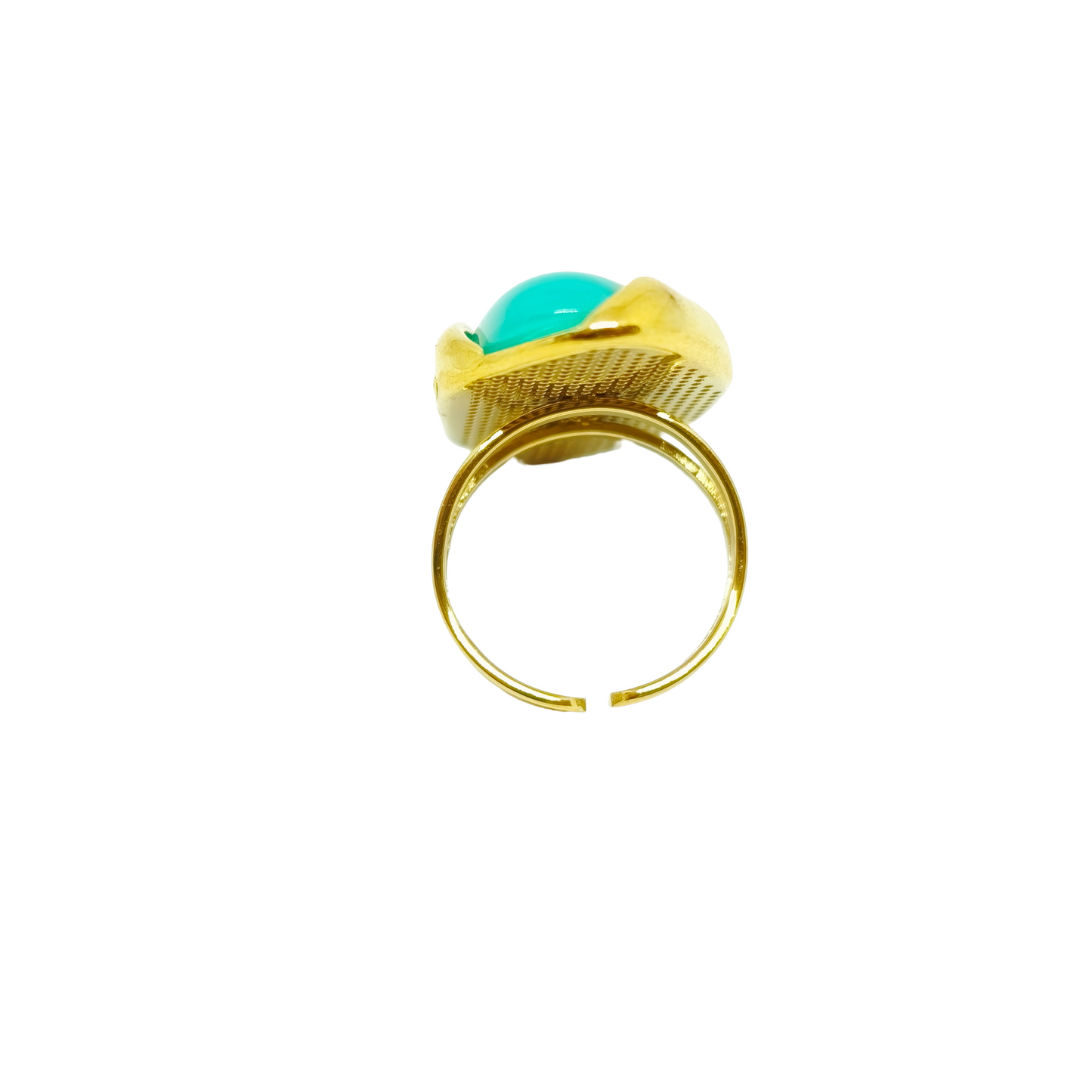 Bague CONSTANTINA gold/bleu lagon