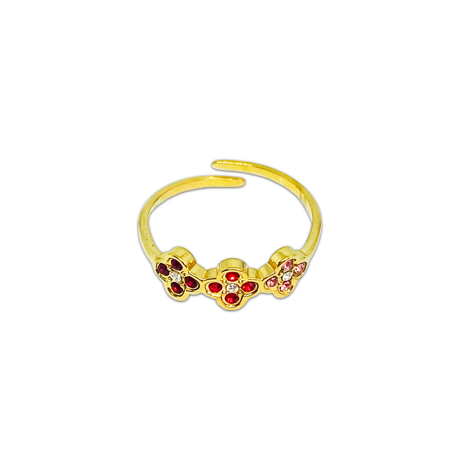 Bague VENUS gold/multi rouge
