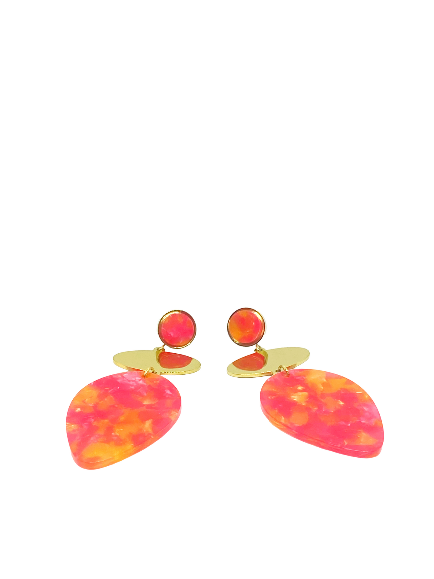 Boucles d'oreilles EDMÉE gold/orange
