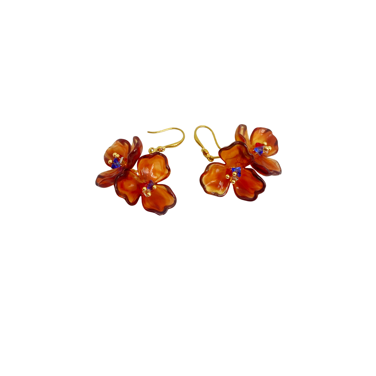 Boucles d'oreilles ELLA gold/marron