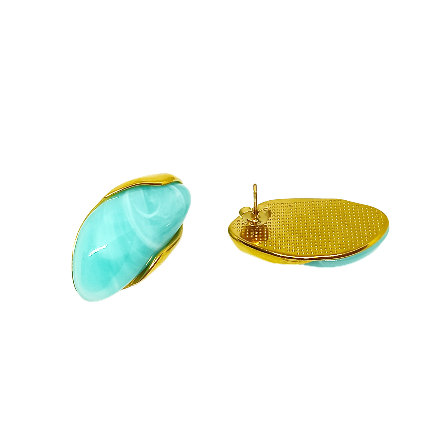 Boucles d'oreilles JOSEPHA gold/turquoise