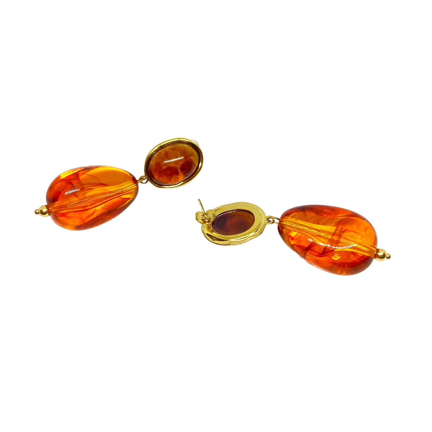 Boucles d'oreilles LAURANA gold/marron
