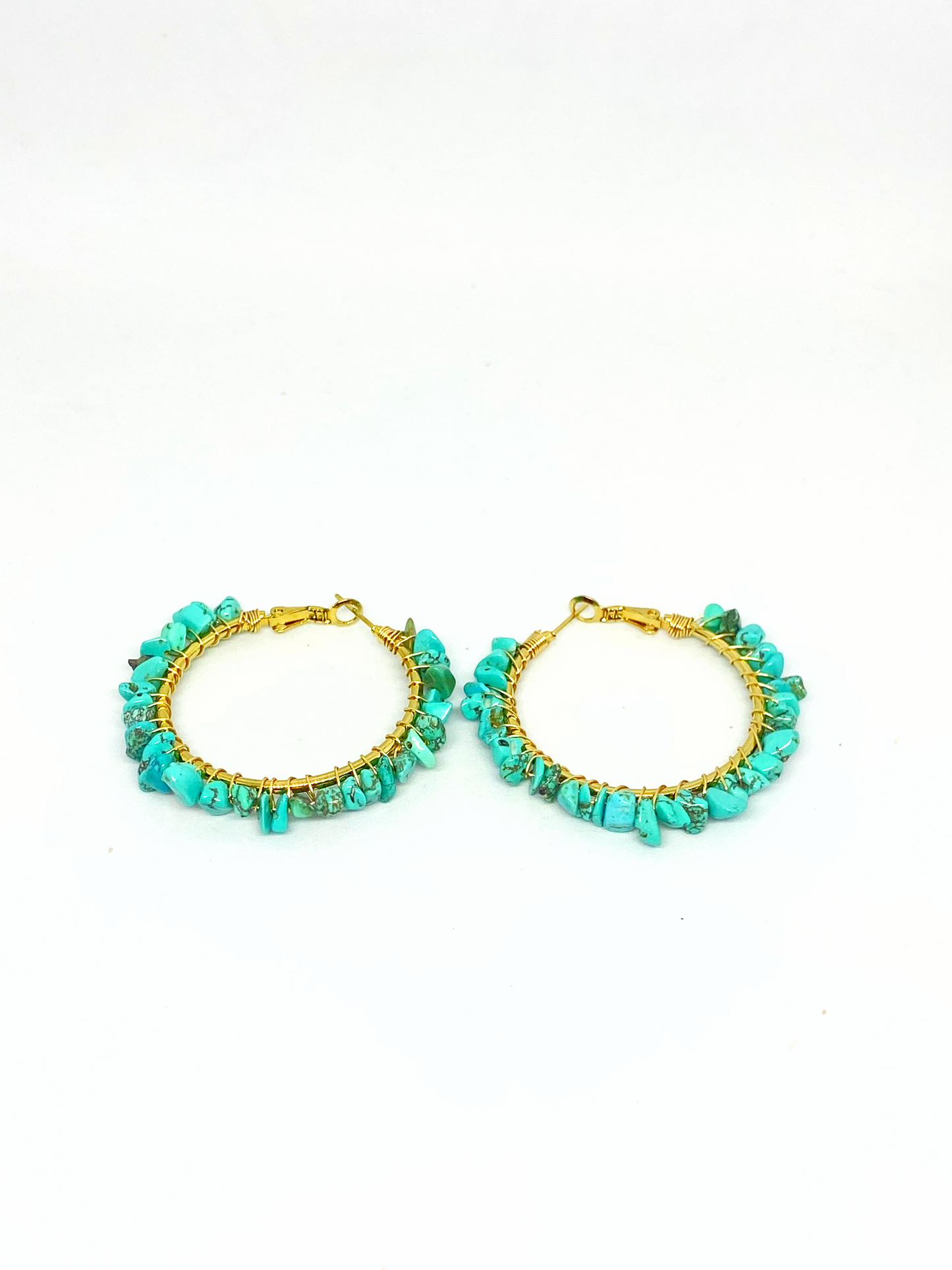 Boucles d'oreilles MATY gold/turquoise