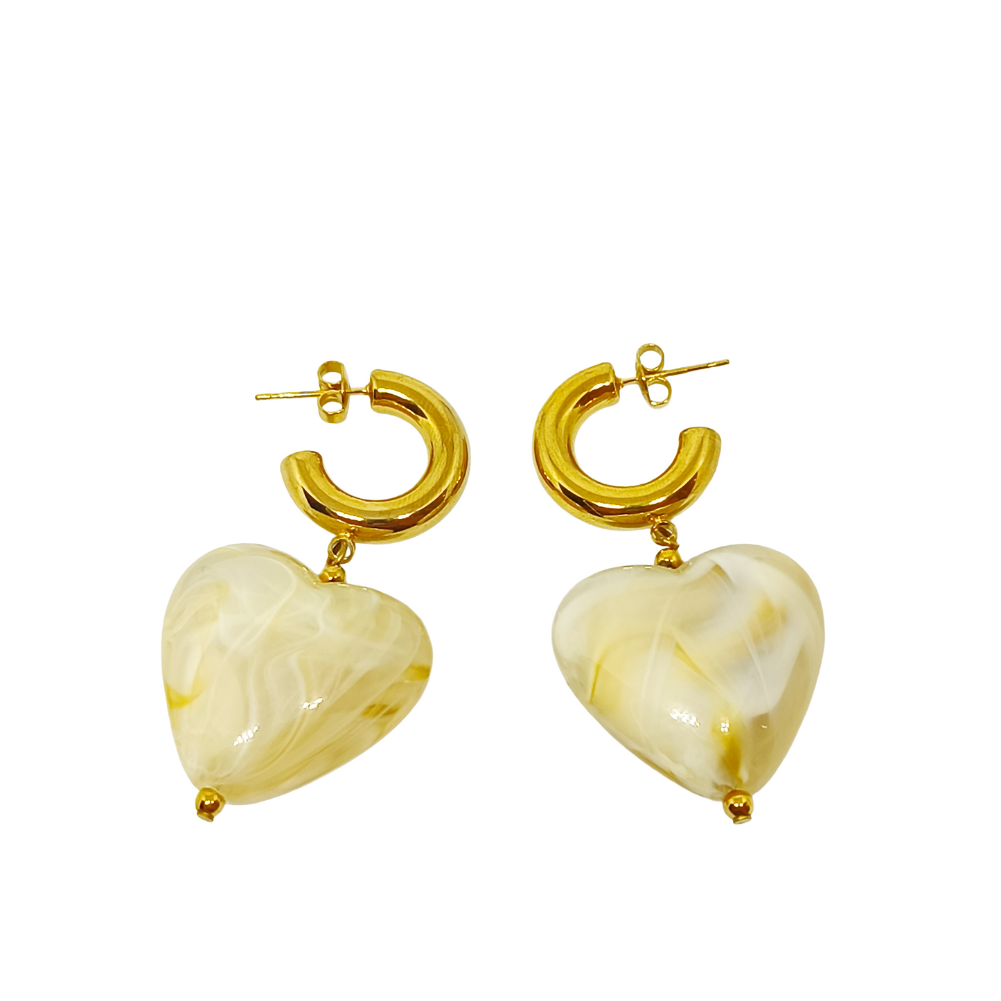 Boucles d'oreilles NATALIA gold/beige