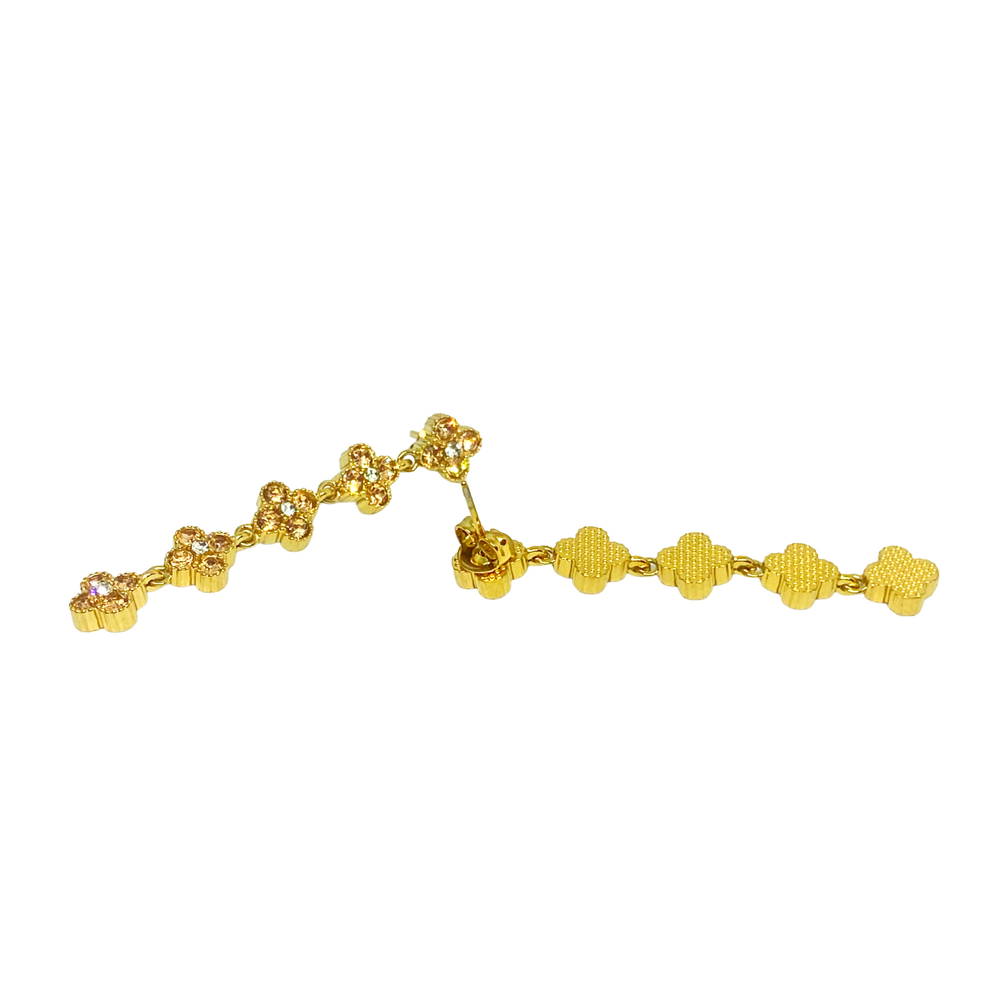 Boucles d'oreilles NELLY gold/champagne