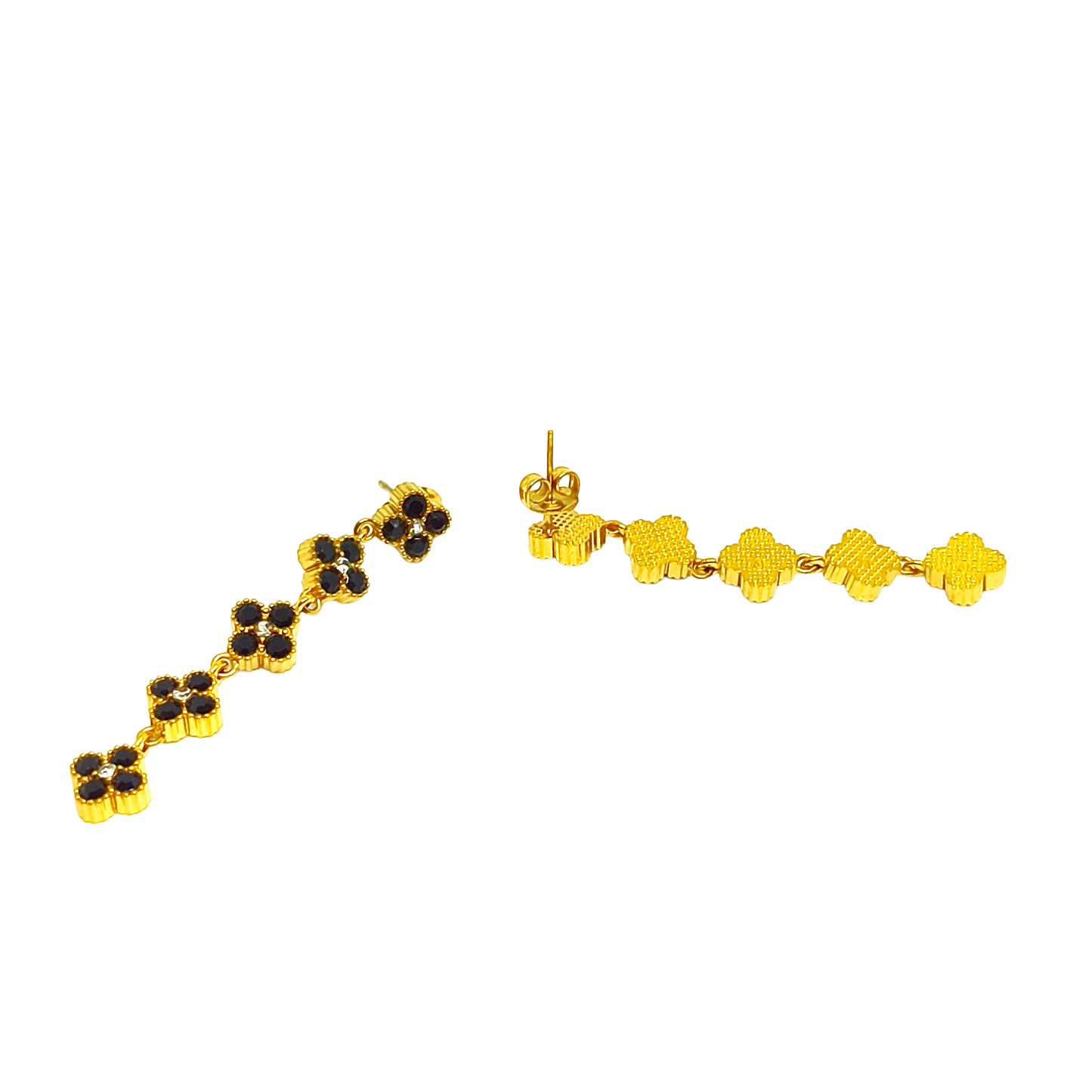 Boucles d'oreilles NELLY gold/black