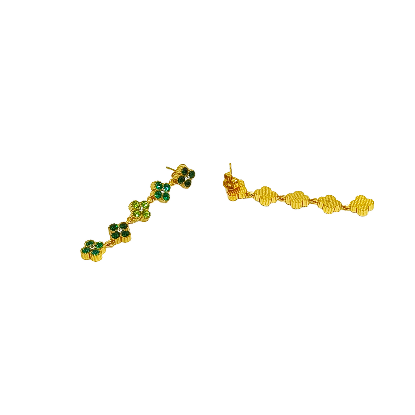 Boucles d'oreilles NELLY gold/multivert