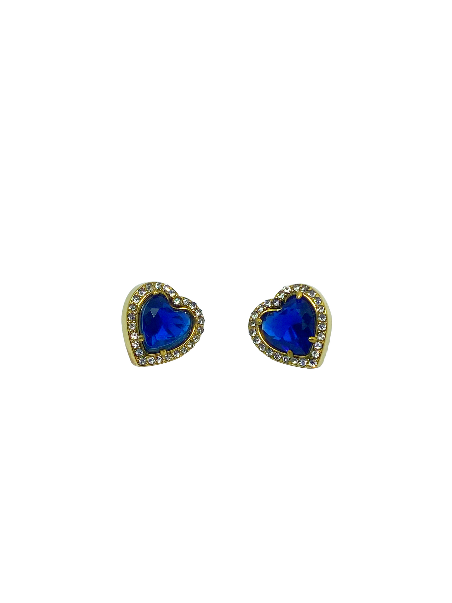 Boucles d'oreilles PHILIPPINE gold/bleu