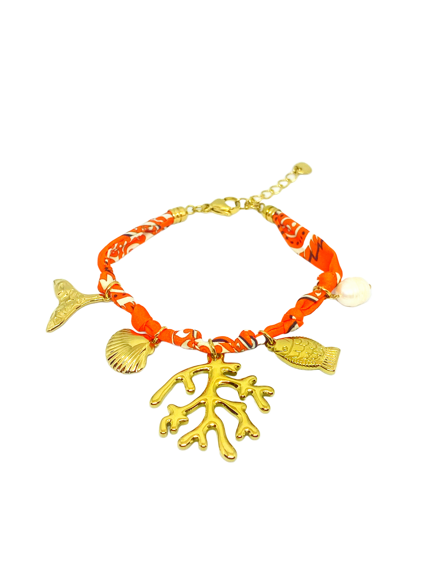 Bracelet AUBANE gold/orange