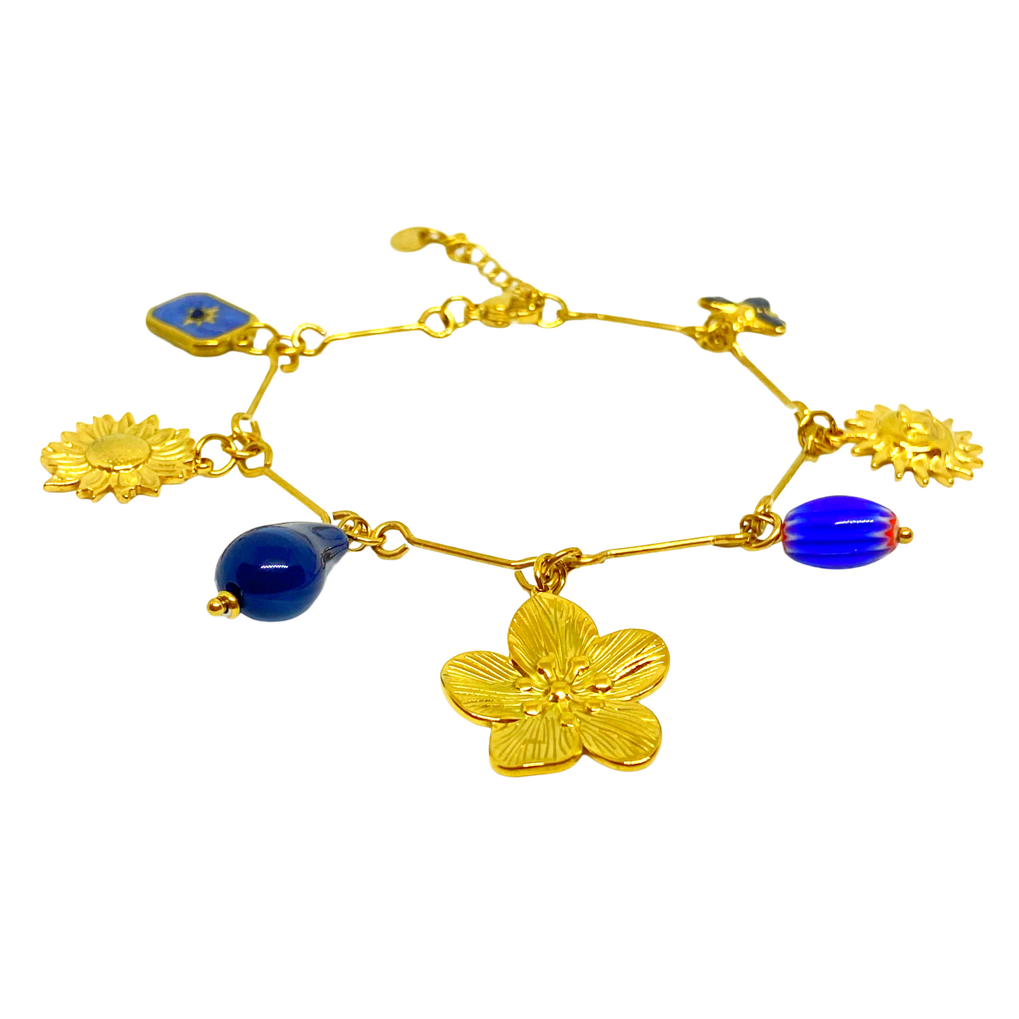 Bracelet ÉLIANE gold/bleu