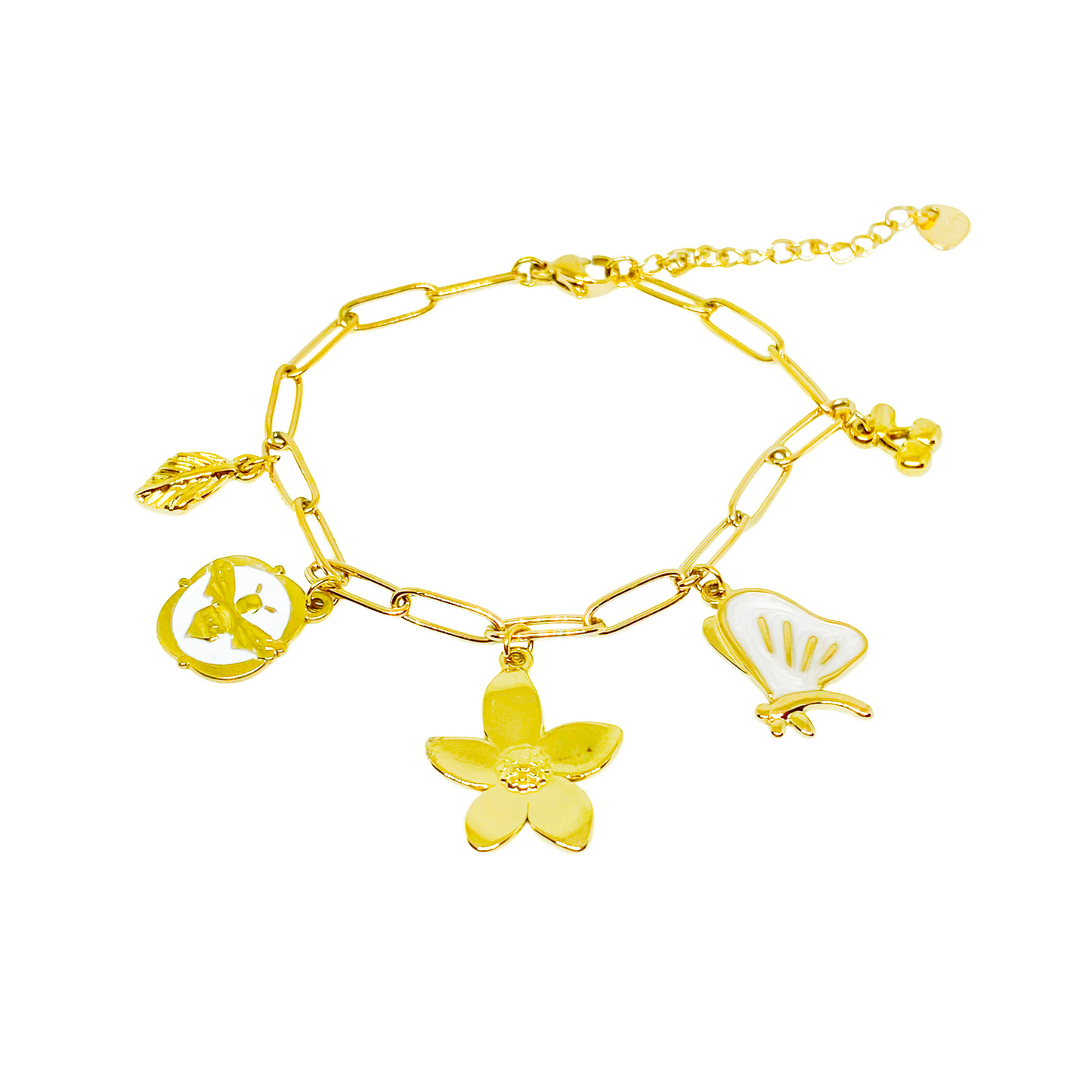 Bracelet GINA gold/blanc