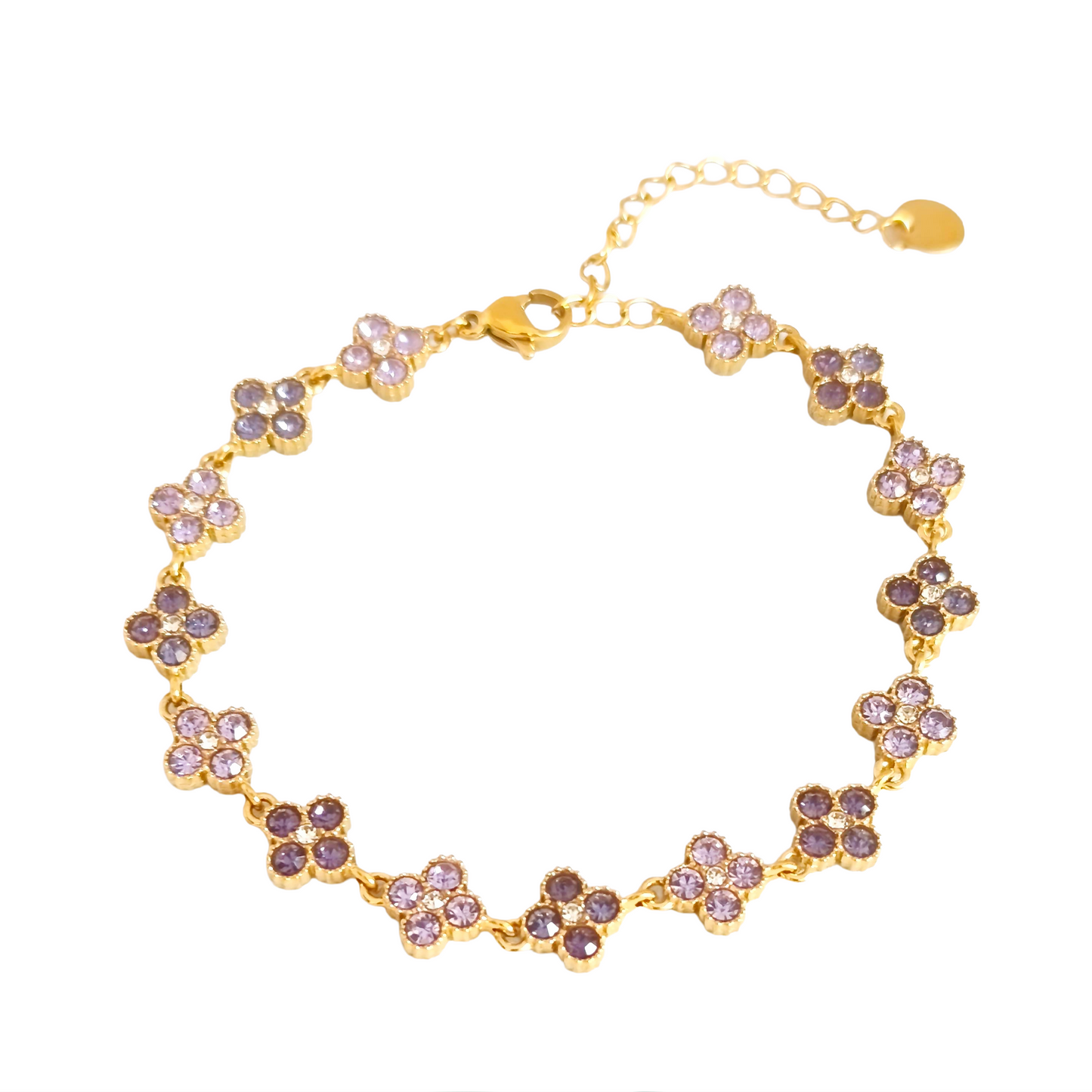 Bracelet MAHINA gold/multiviolet