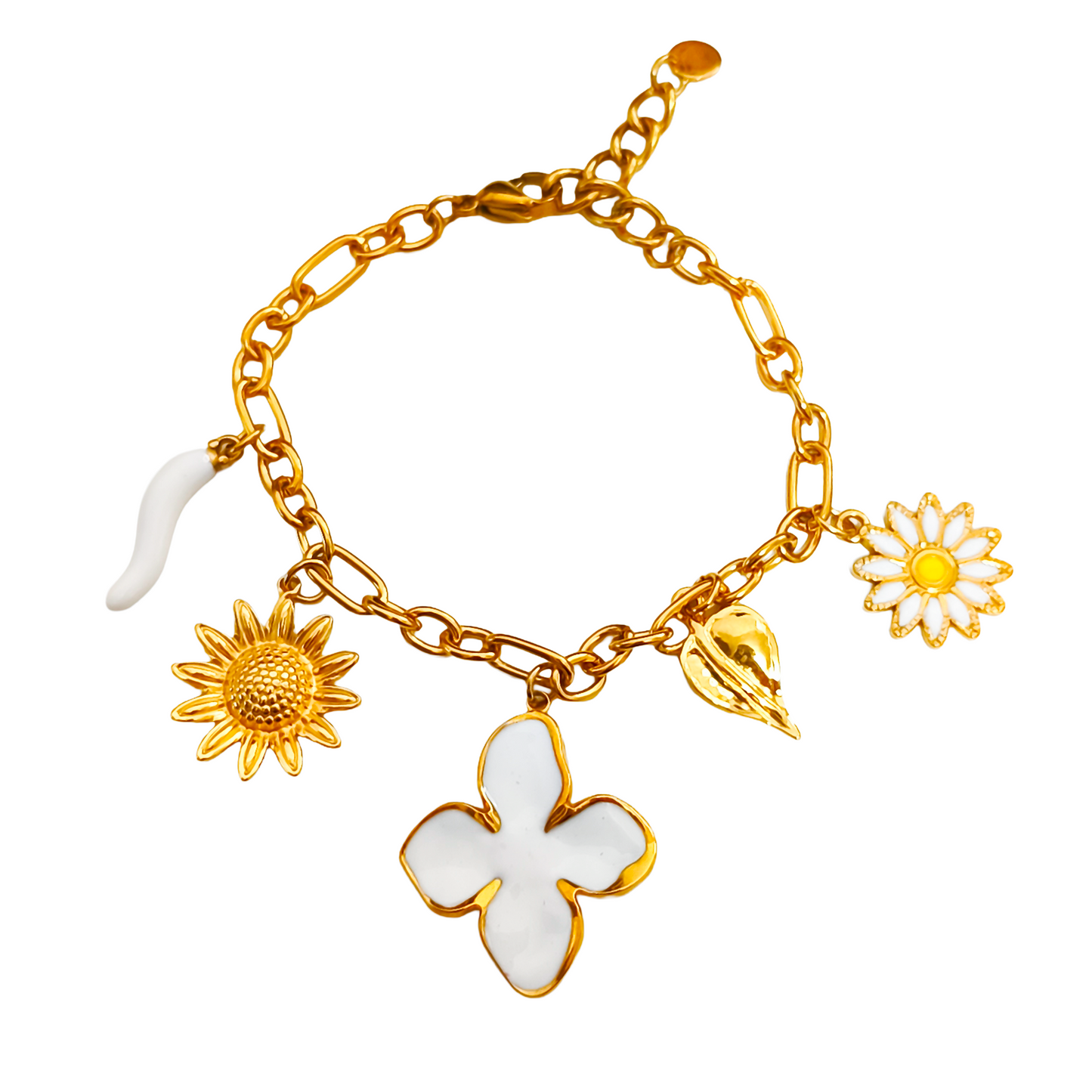 Bracelet OPALE gold/blanc
