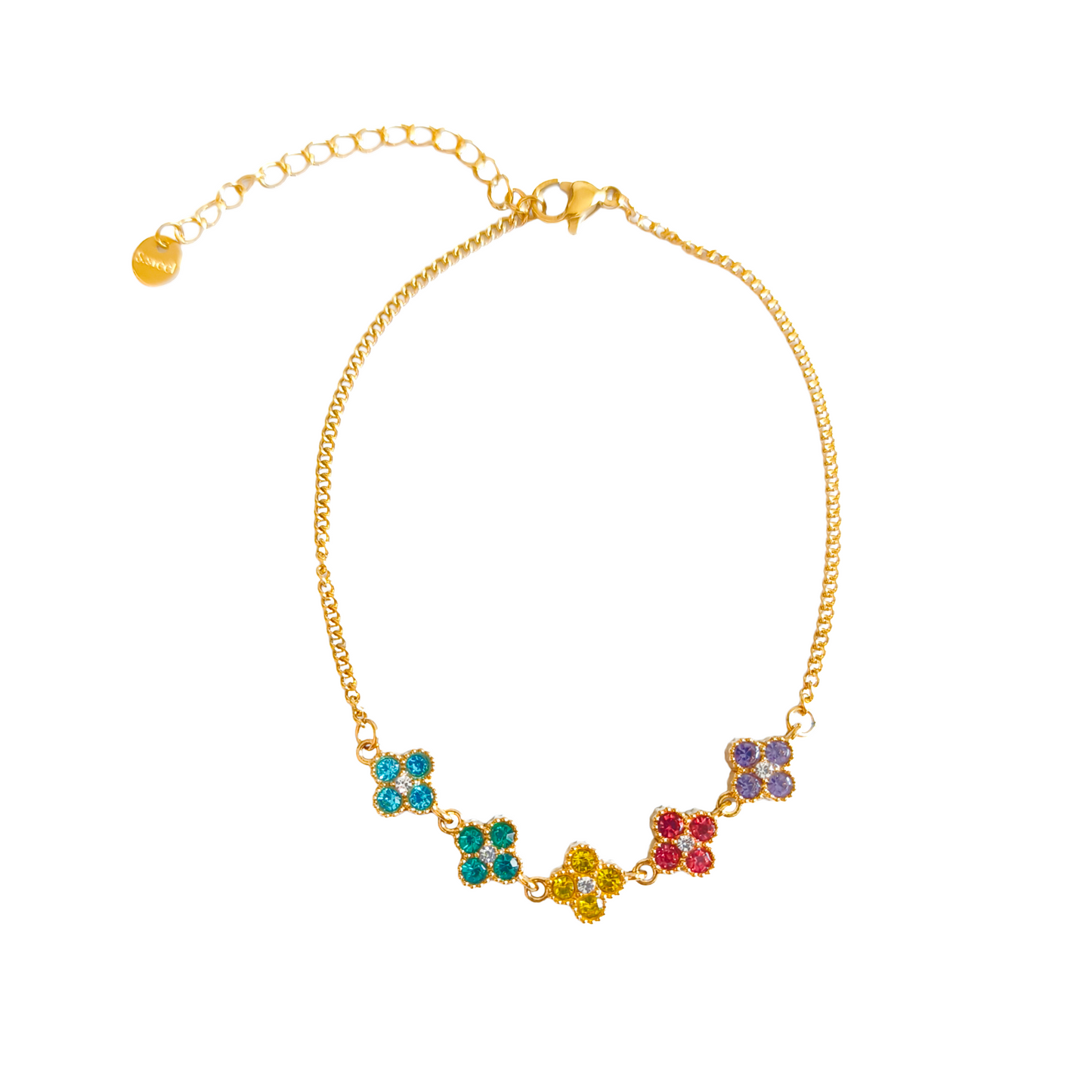 Bracelet de cheville LÉA gold/multicolore