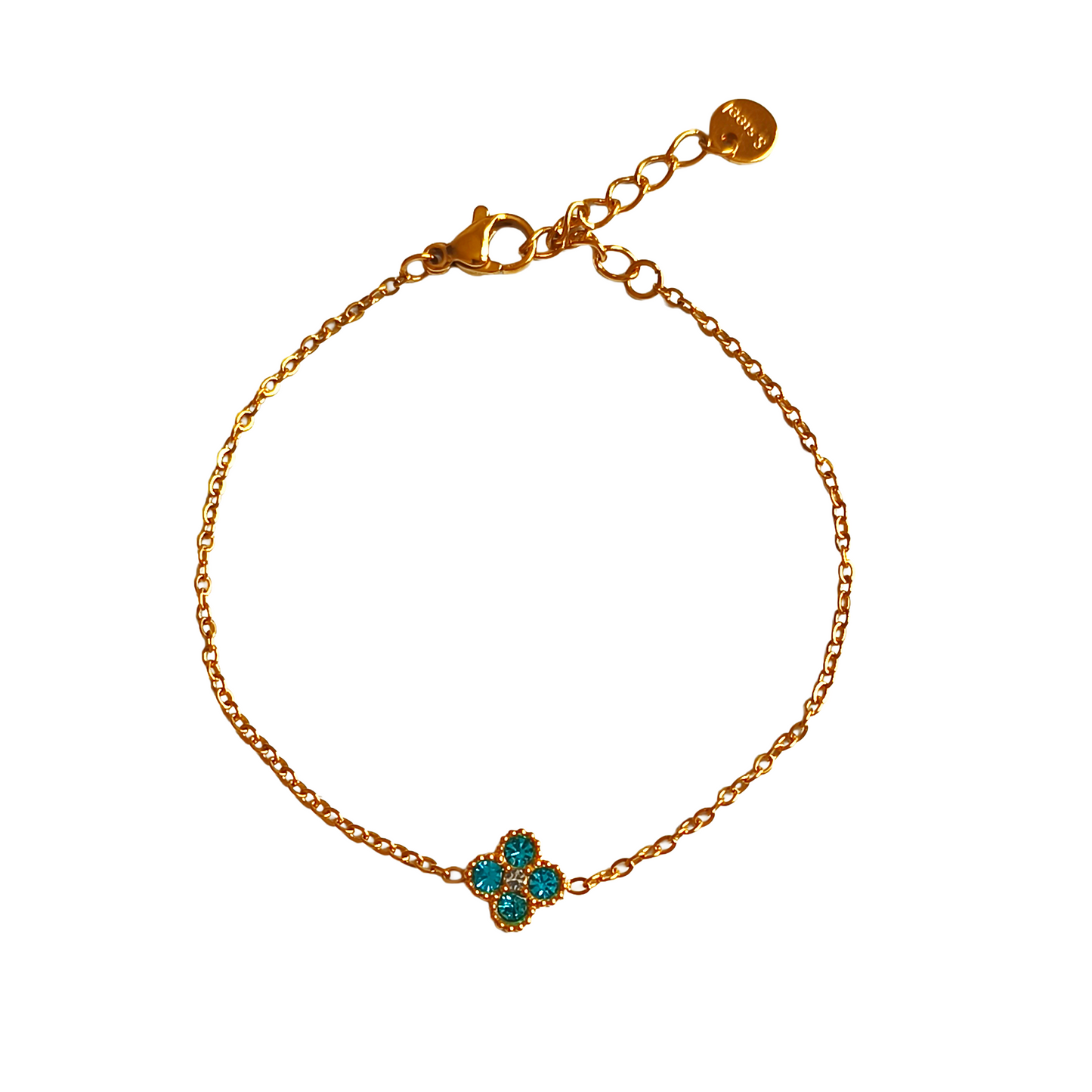 Bracelet ELSA gold/bleu clair