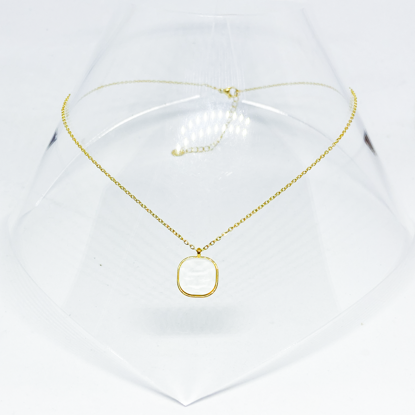 Collier BIANCA gold/blanc