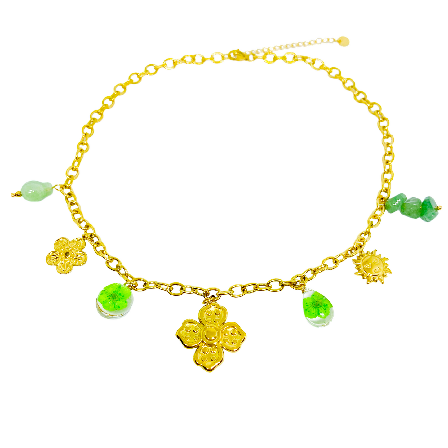 Collier DANIKA gold/vert