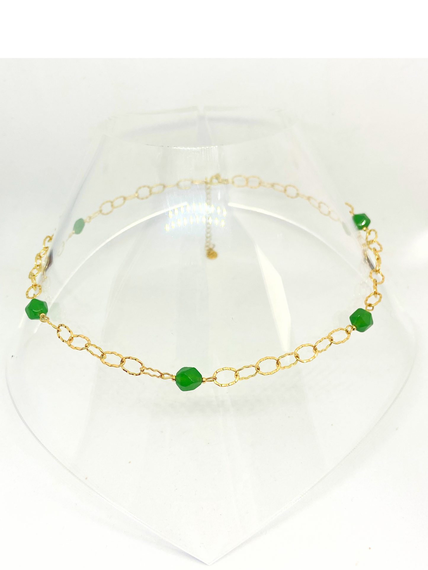Collier ESTELLE gold/vert