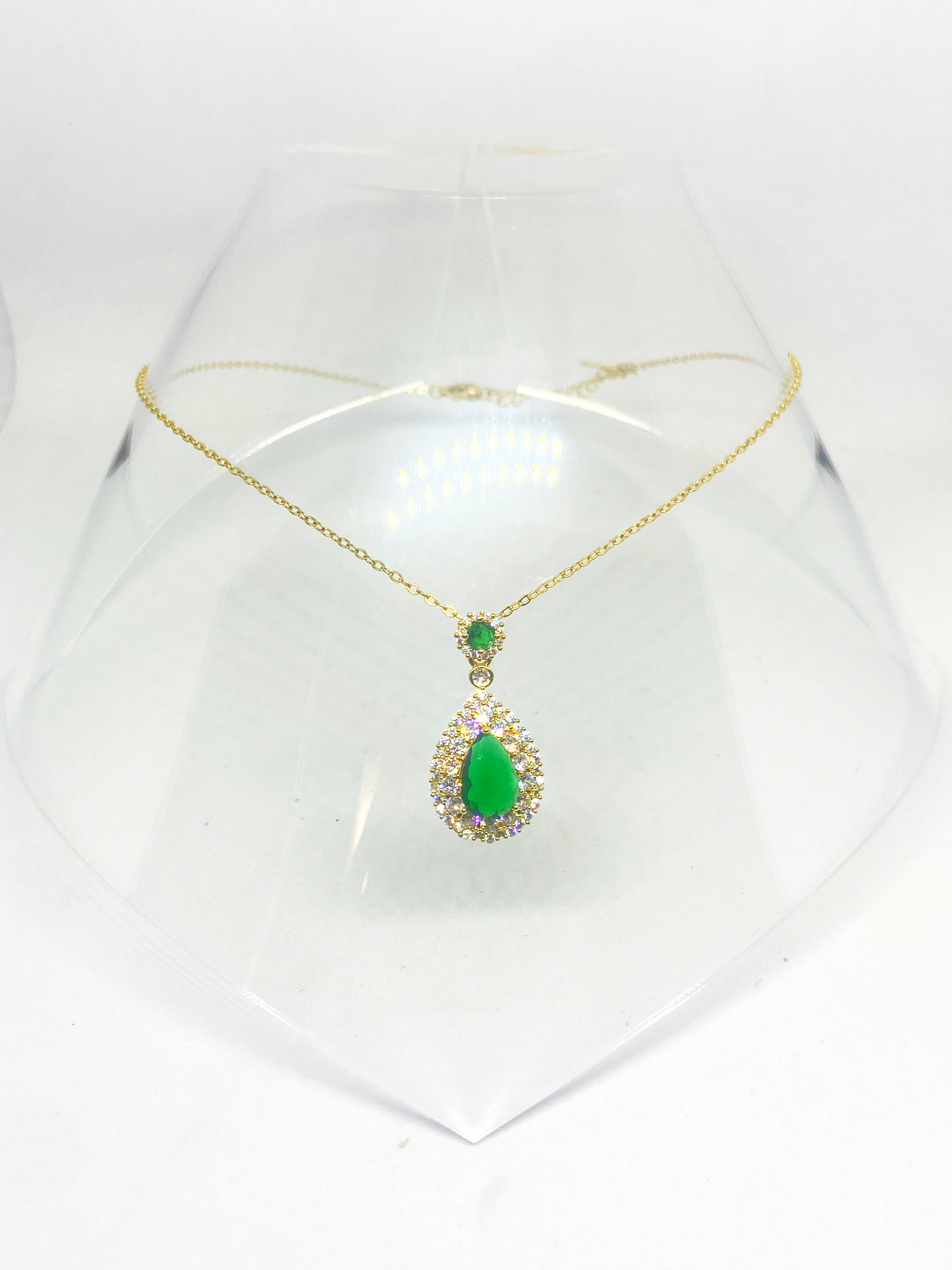Collier EVANA gold/vert