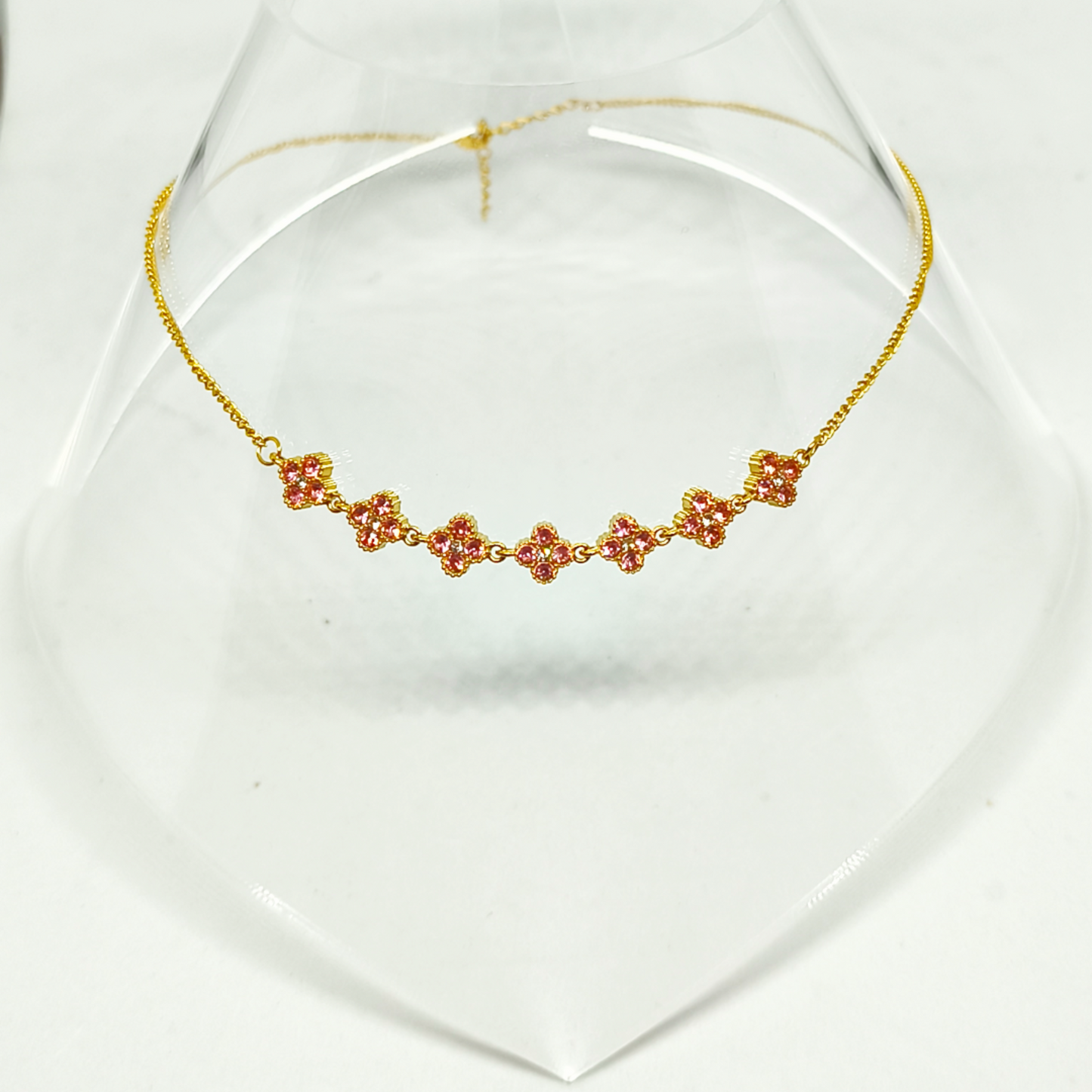 Collier EVA gold/rose pâle