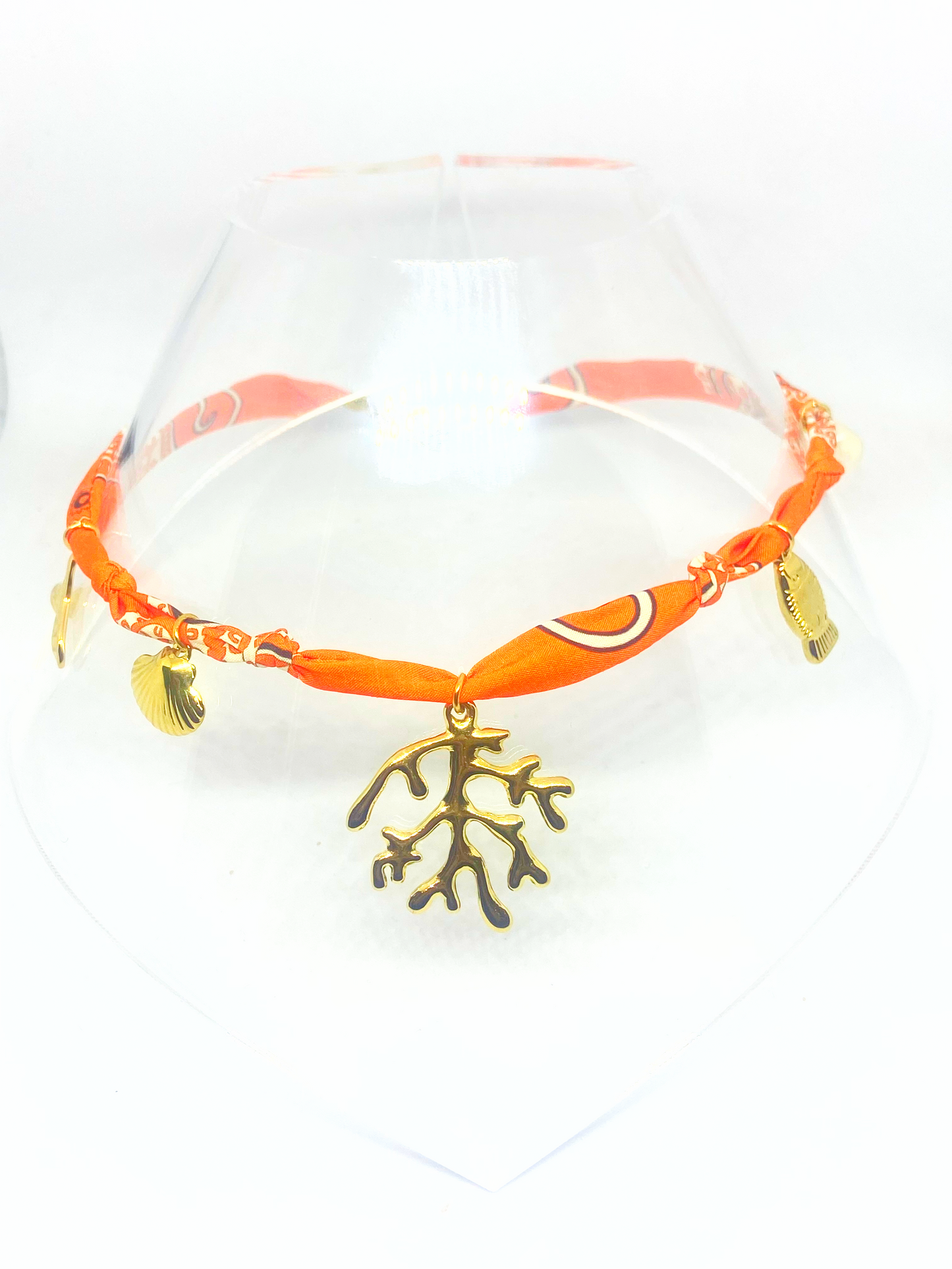 Collier HADASSA gold/orange