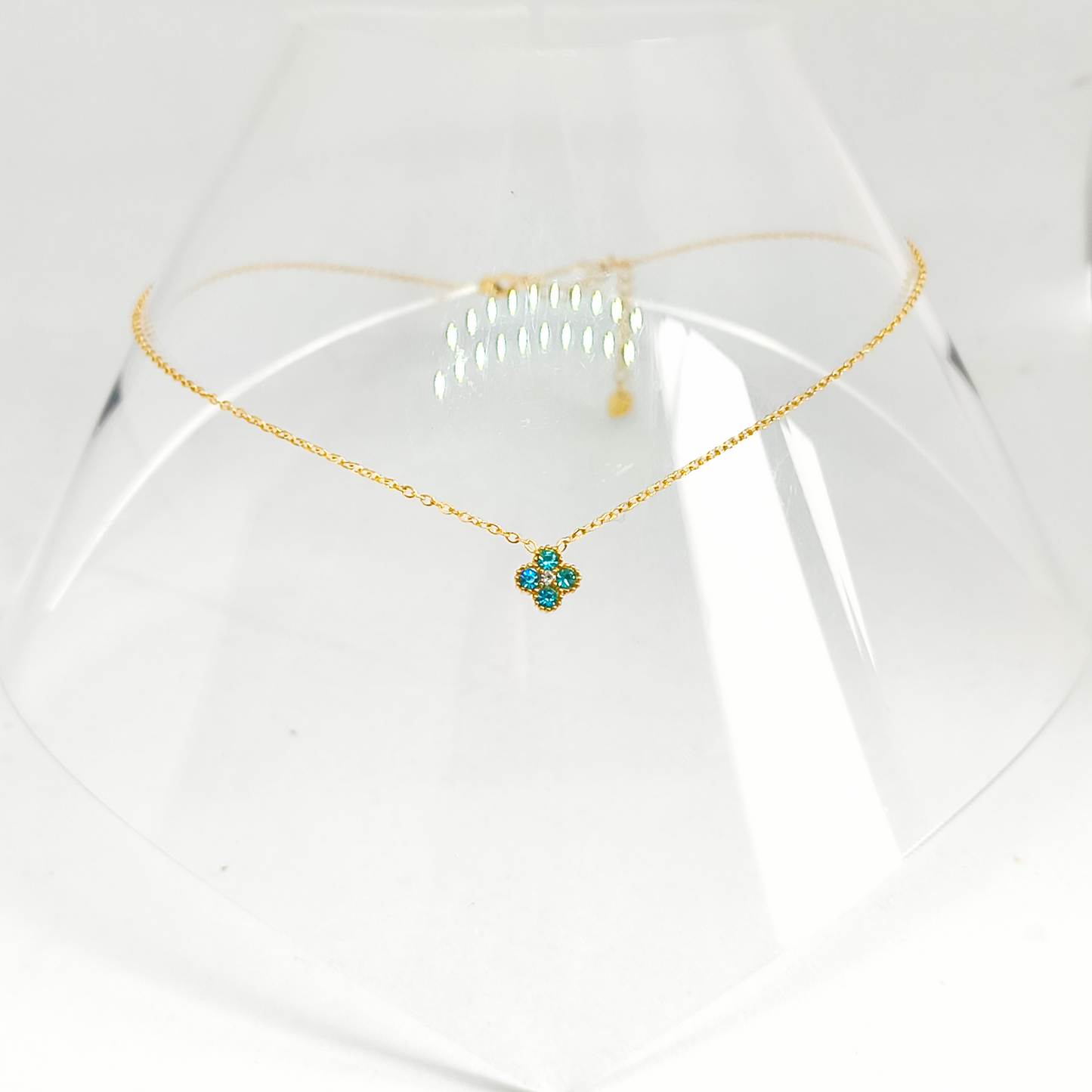 Collier LALY gold/bleu clair