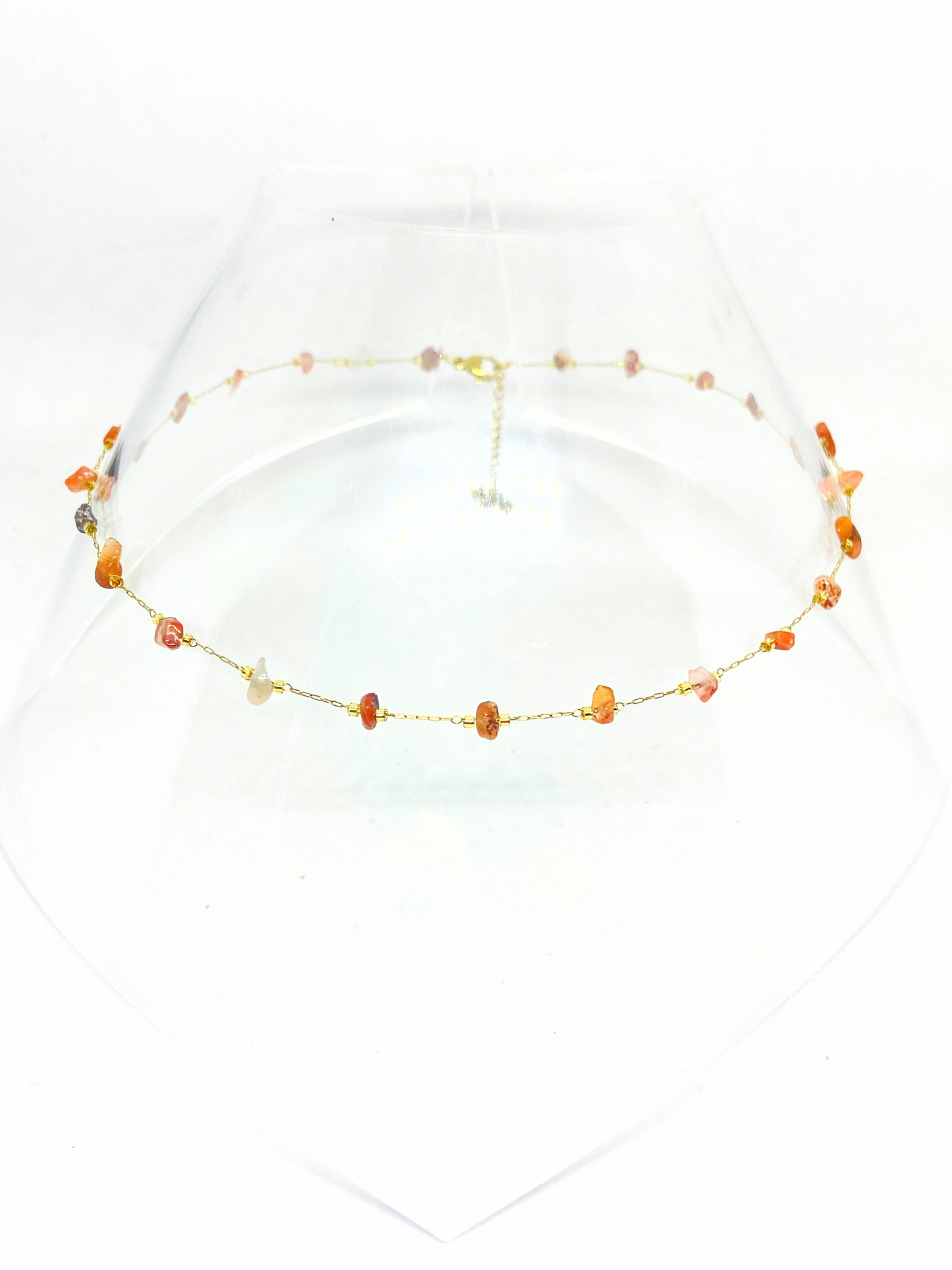 Collier MARGOT gold/ cornaline