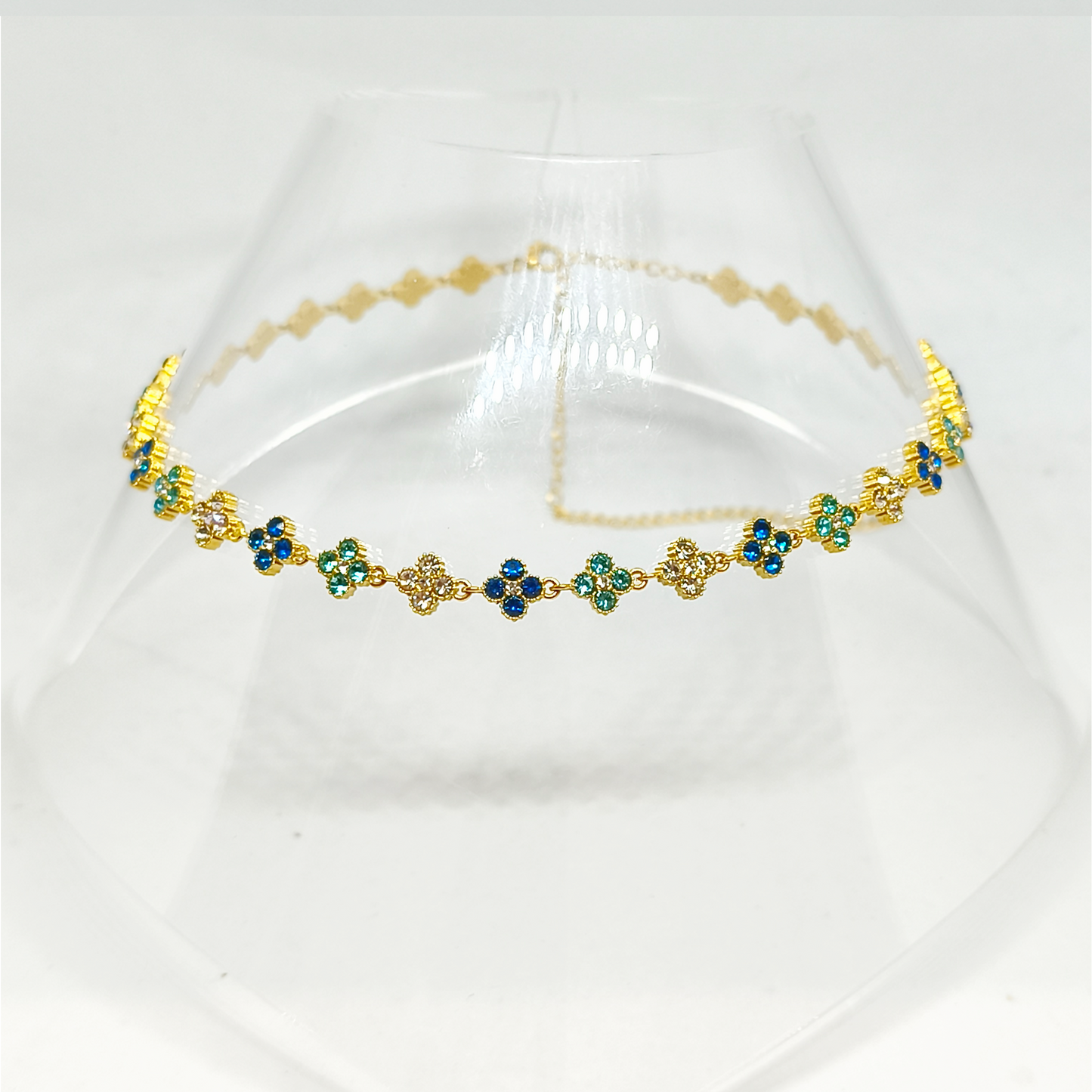 Collier MELANIA gold/océan