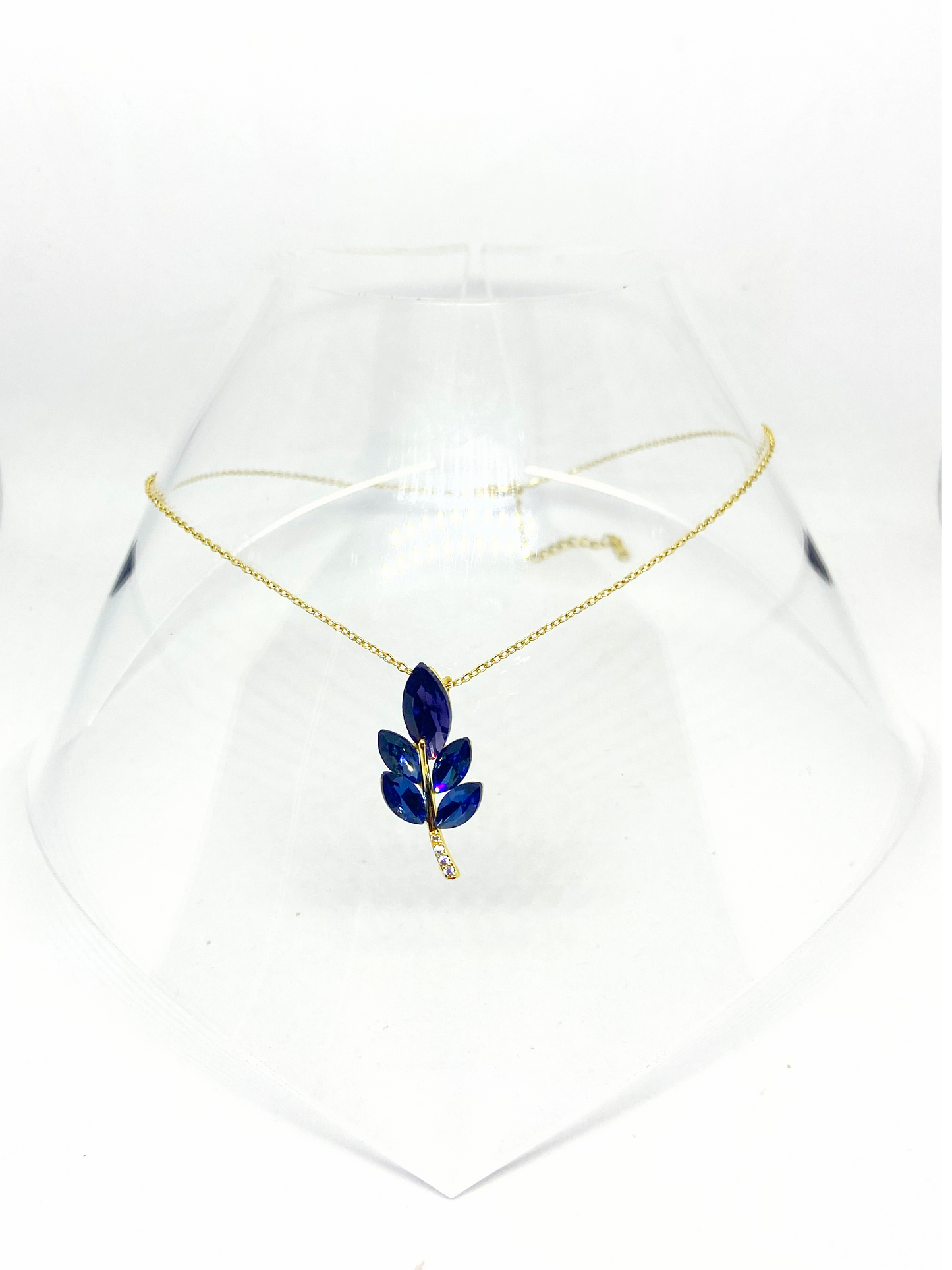 Collier TASNIME gold /bleu