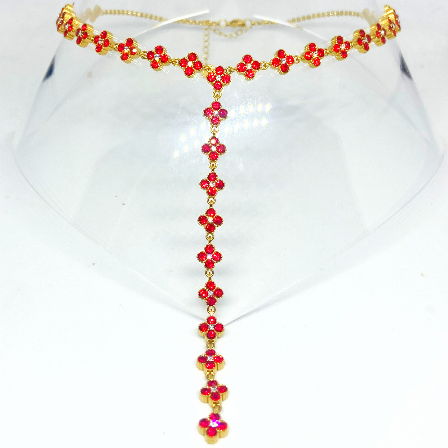 Collier TELMA gold/rouge