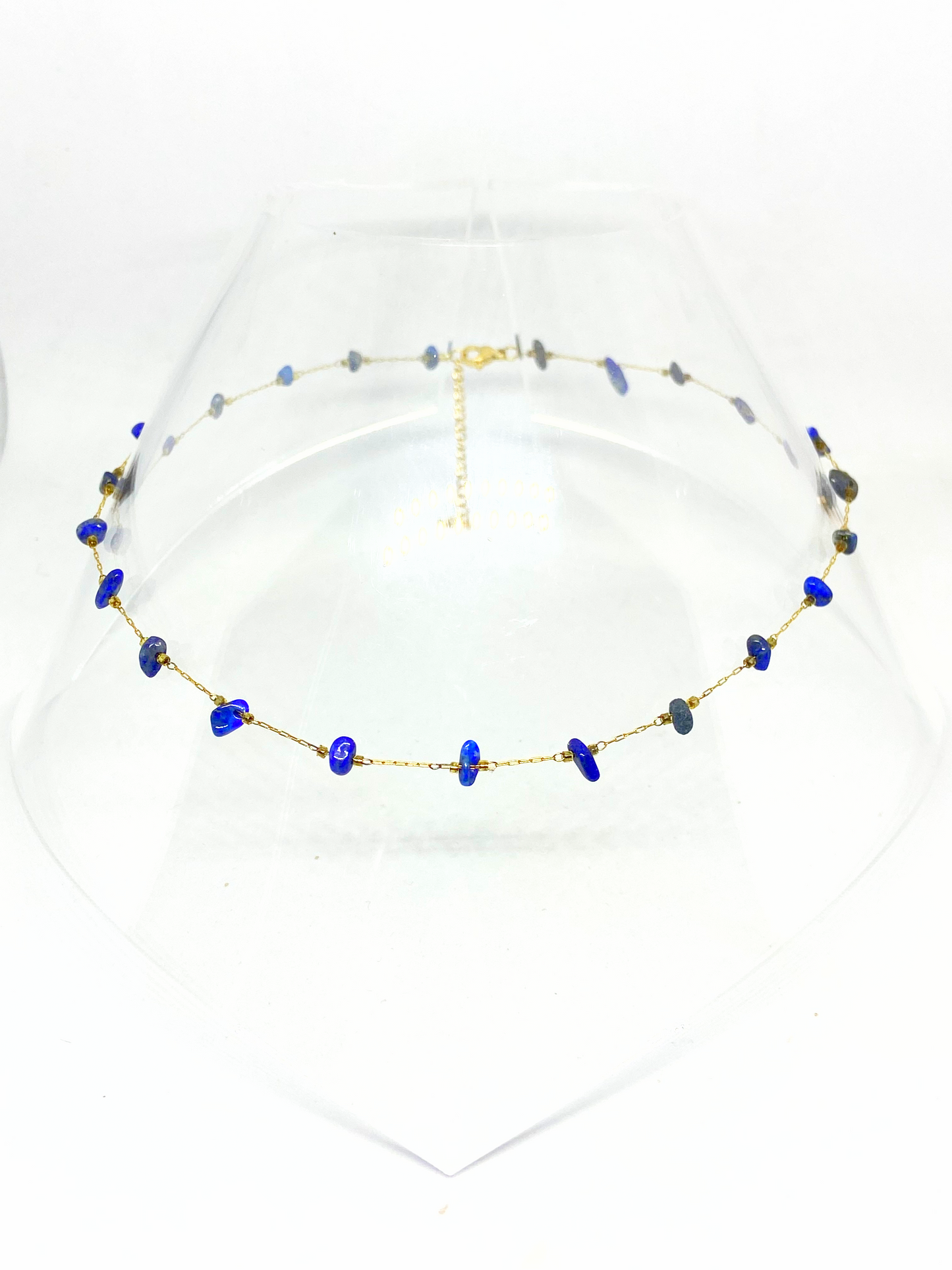 Collier MARGOT gold et Lapis Lazuli
