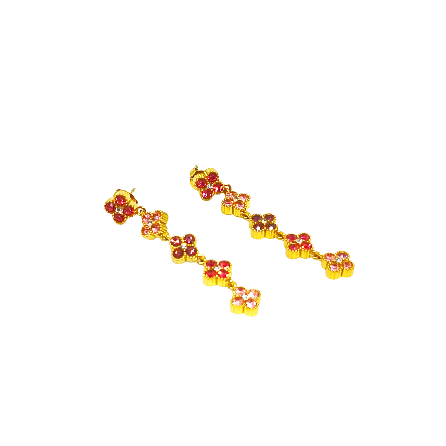 Boucles d'oreilles NELLY gold/multirose