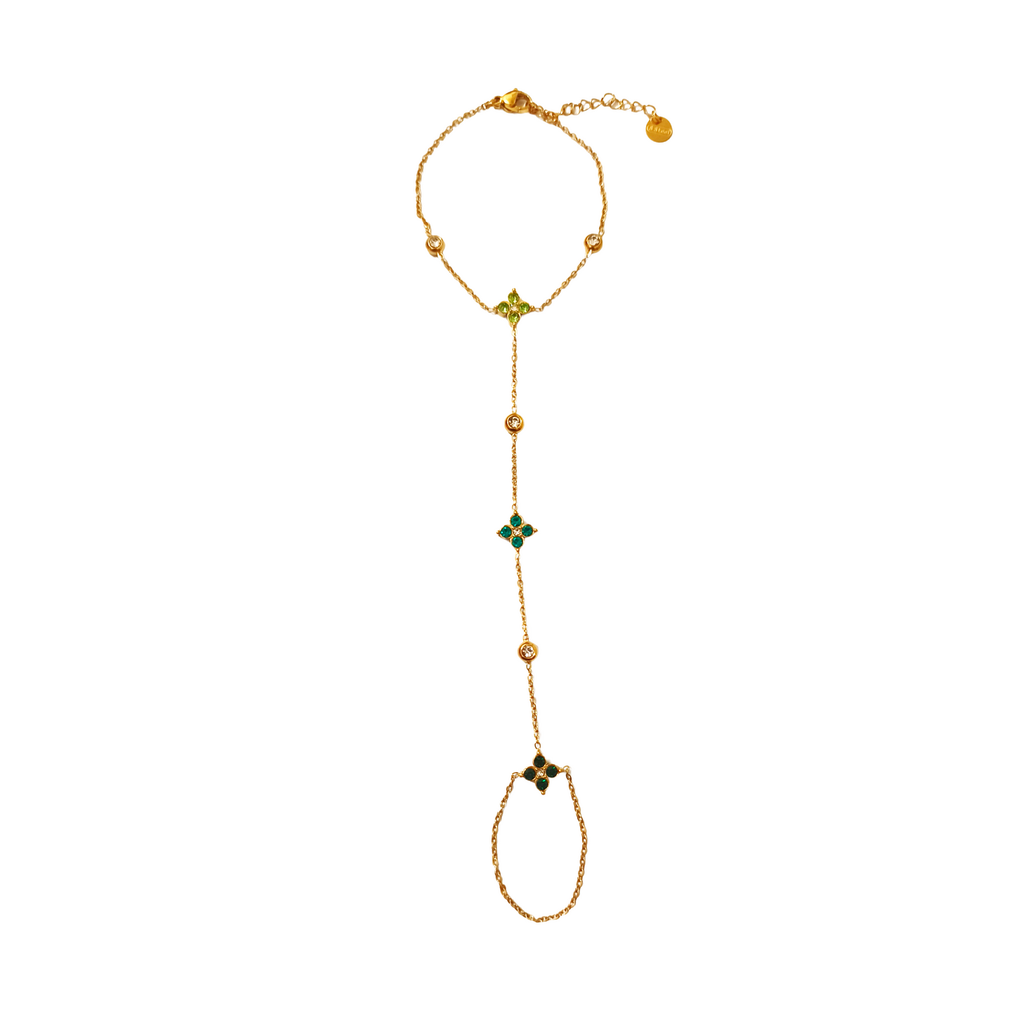 Chiane de main LINA gold/multivert