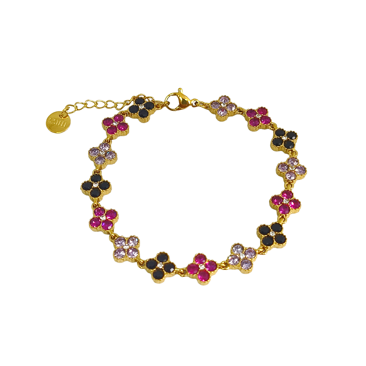 Bracelet MAHINA gold/ rose et lilas
