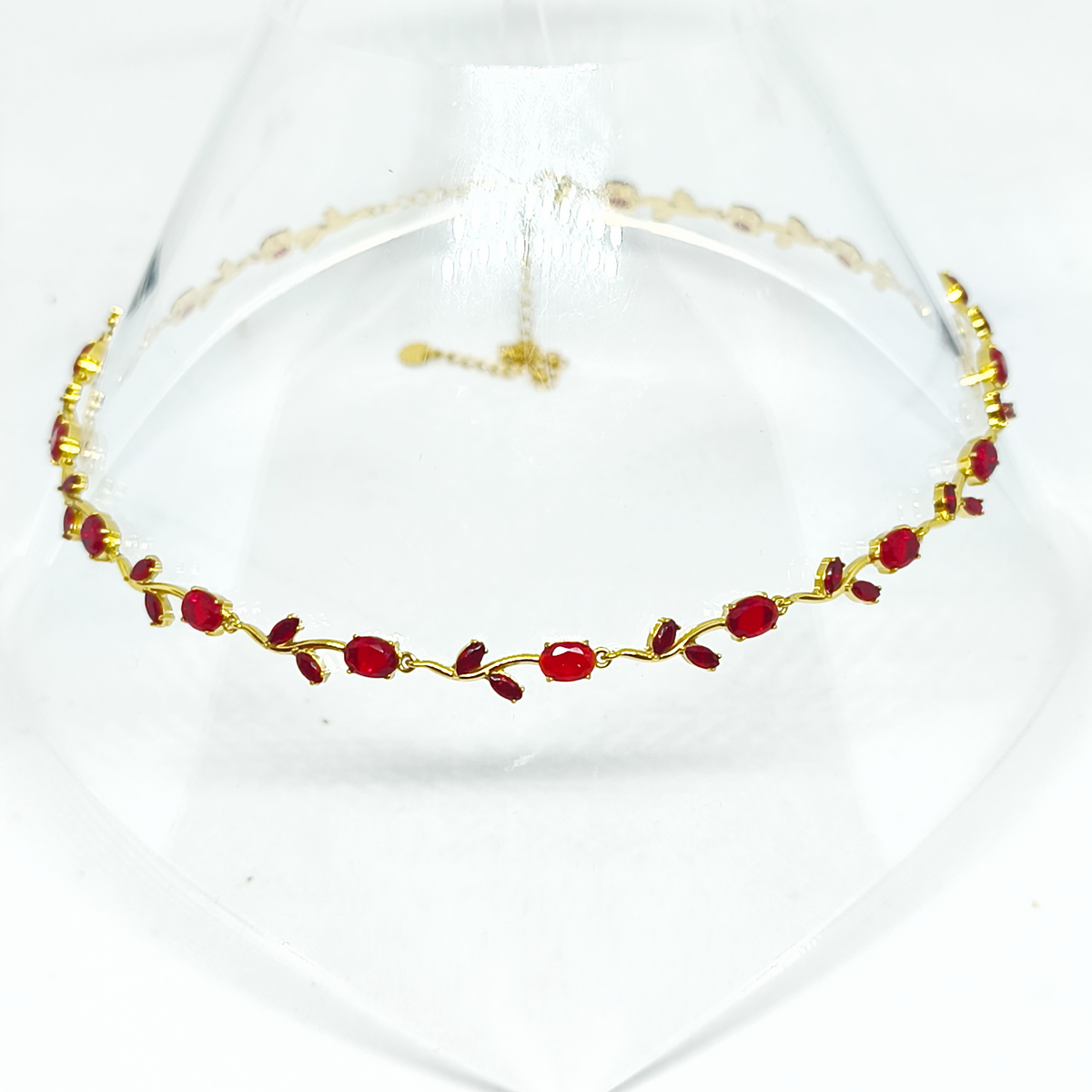 Collier GABIE gold/rouge