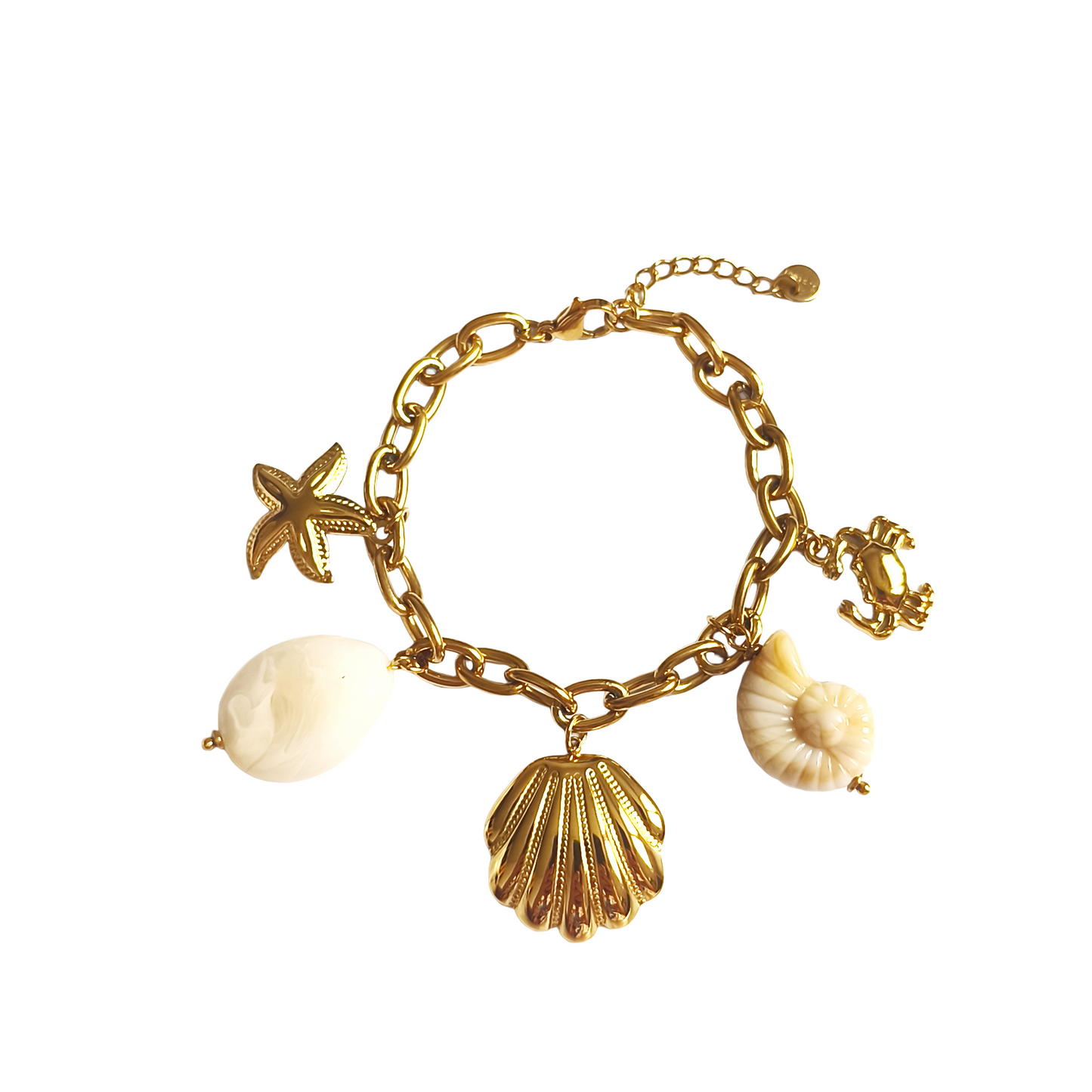 Bracelet AYNA gold/blanc