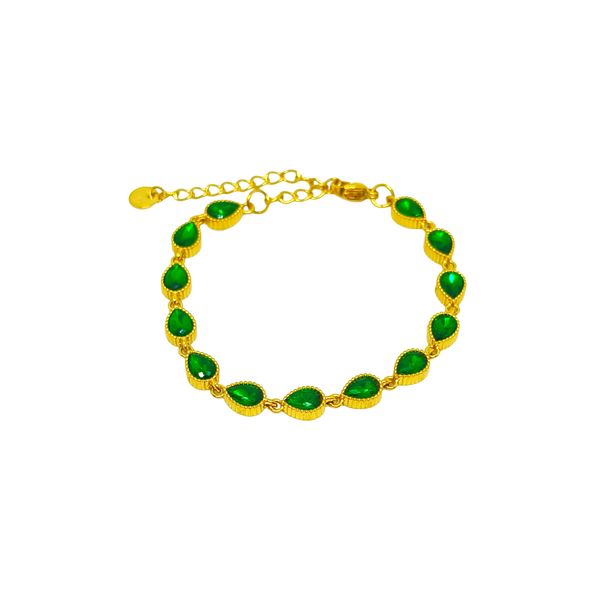 Bracelet JANELLE gold/vert