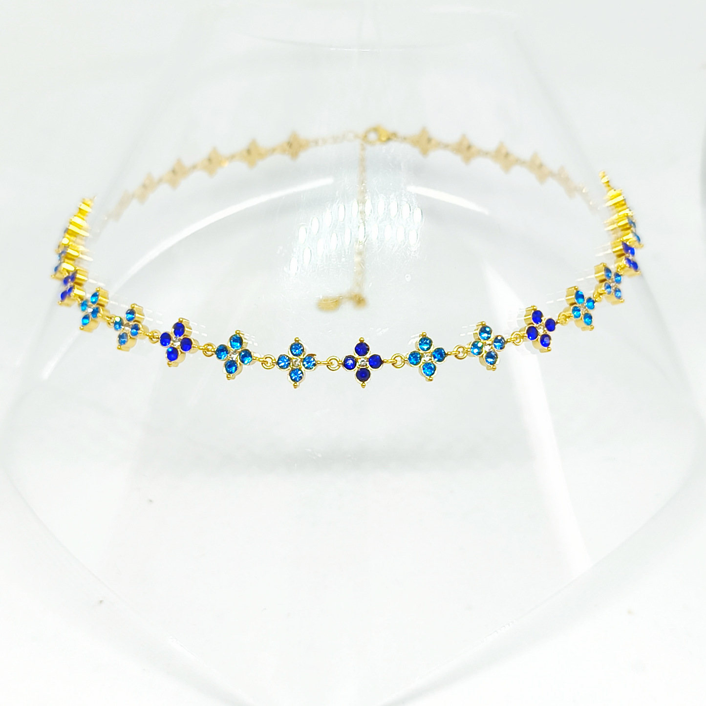 Collier ALICIA gold/multbleu