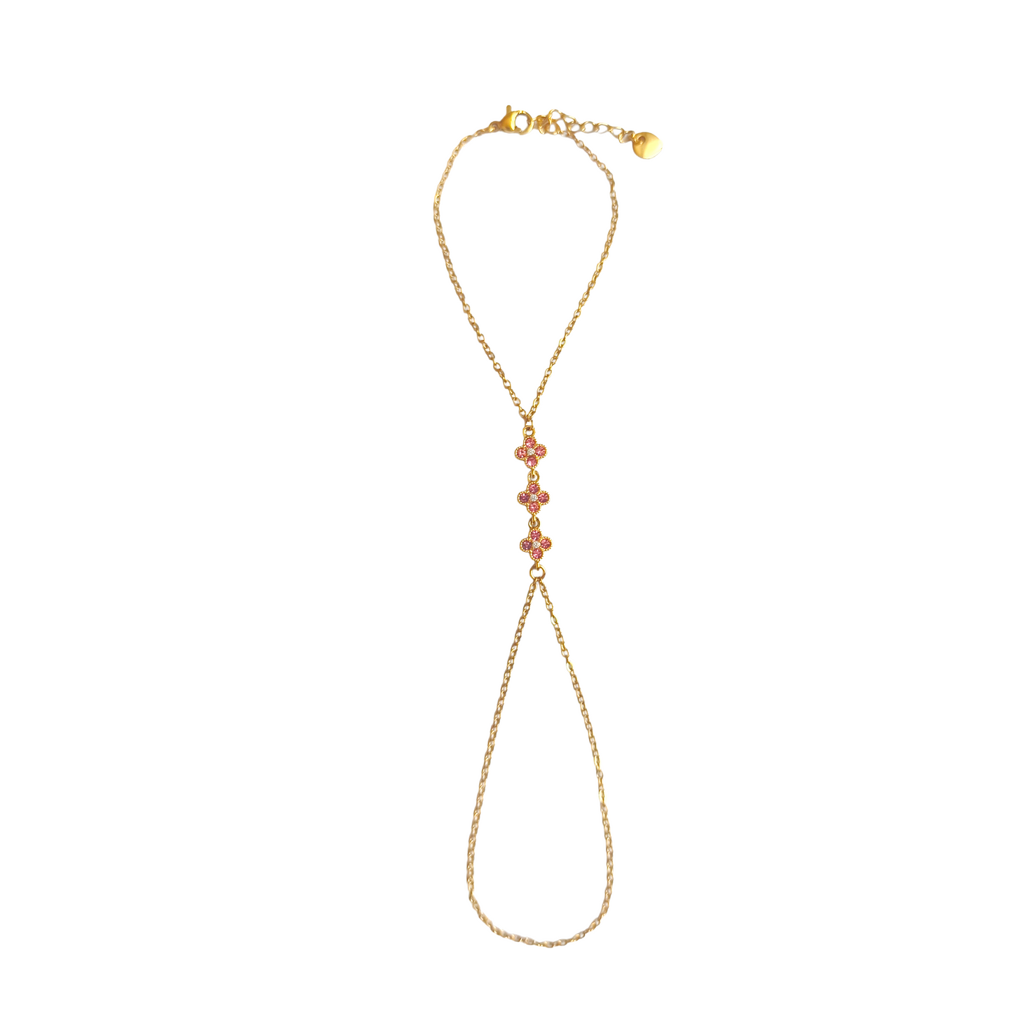 Chaine de main RITA gold/rose