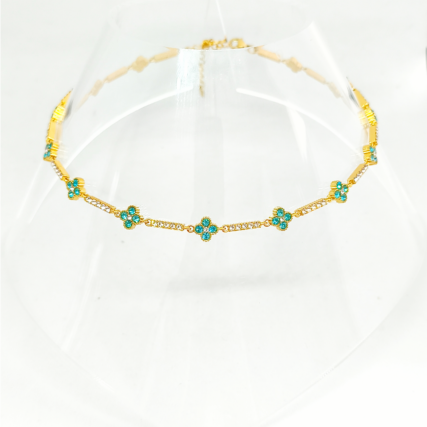 Collier MALOU gold/ bleu clair
