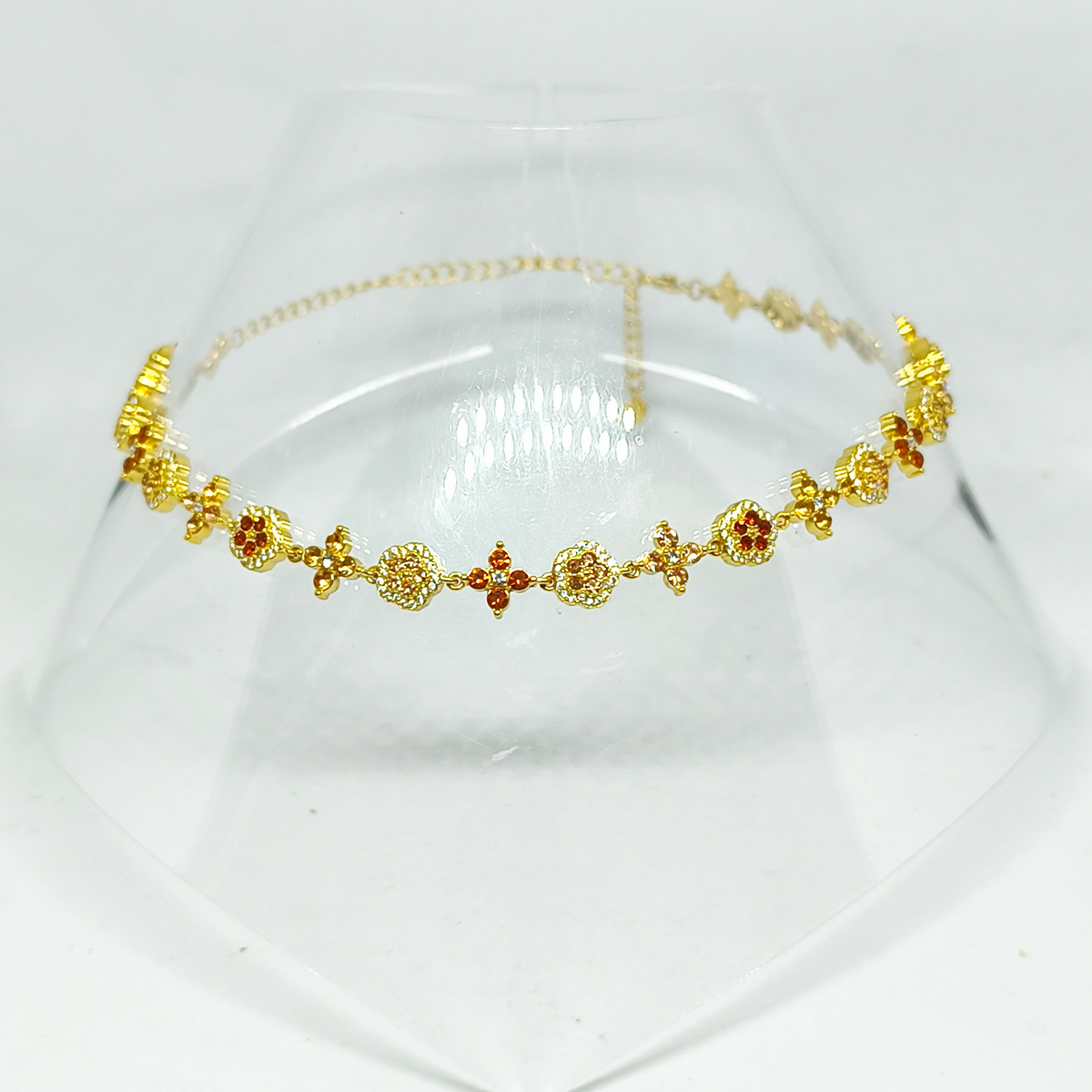 Collier ROSA gold/caramel