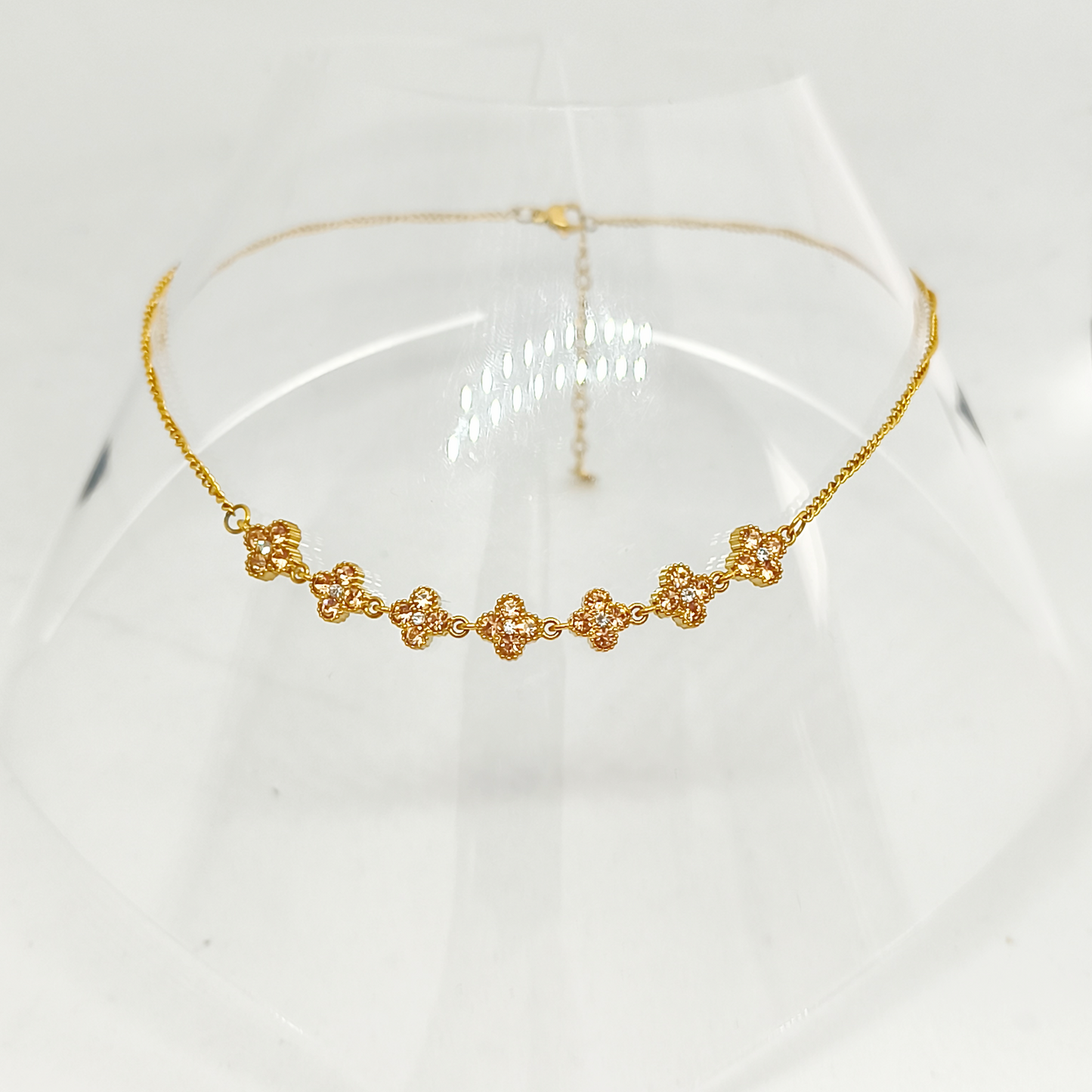Collier EVA gold/champagne