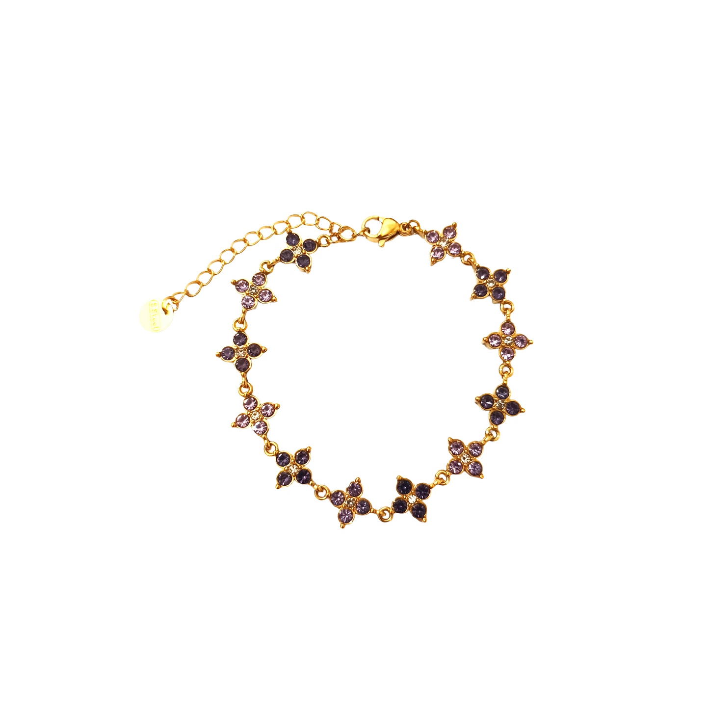 Bracelet MINA gold/multiviolet