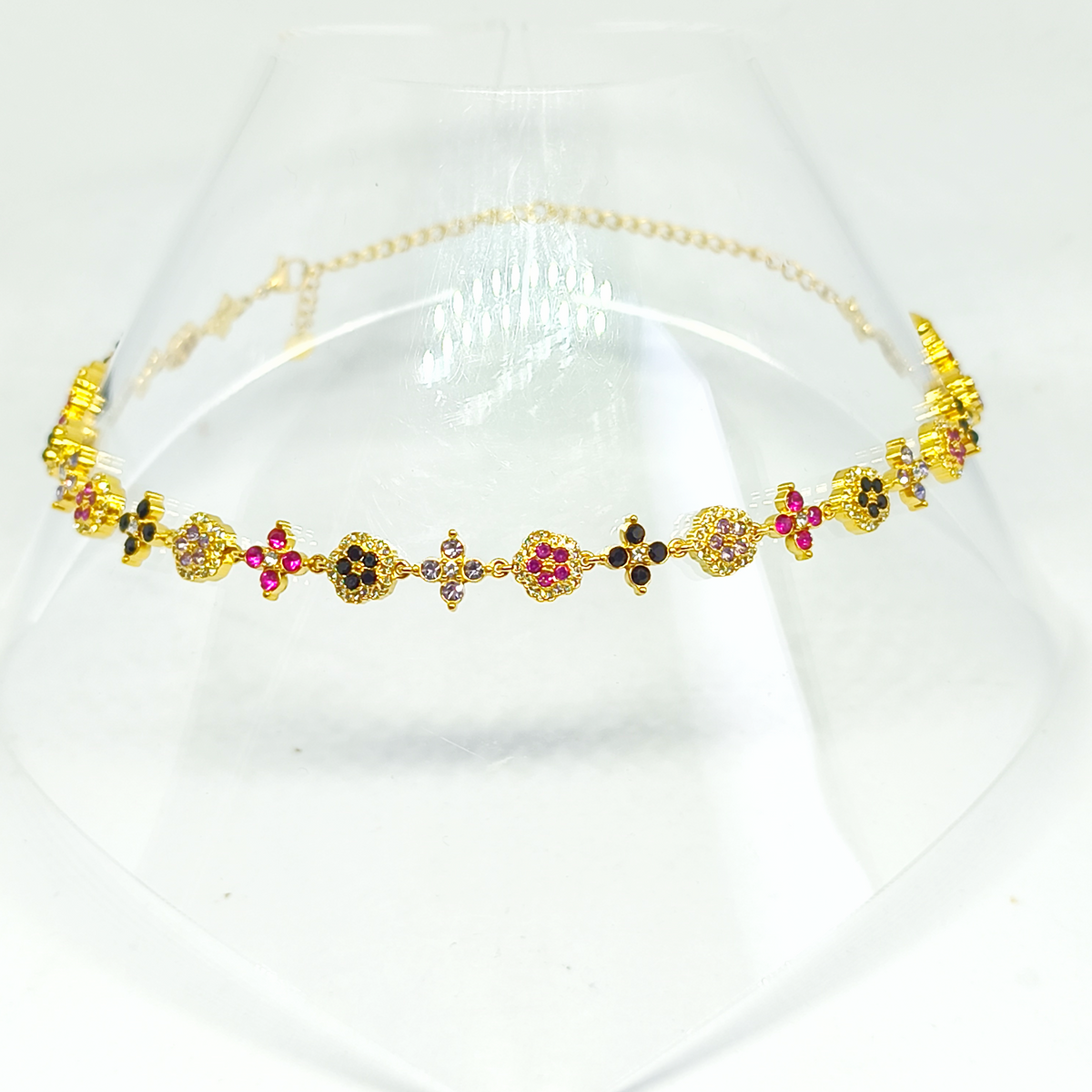 Collier ROSA gold/rose & lilas