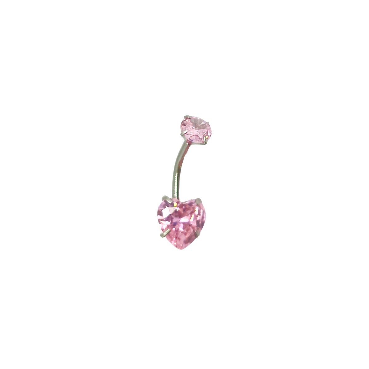 Percing nombril MARGUERITTE sylver/rose