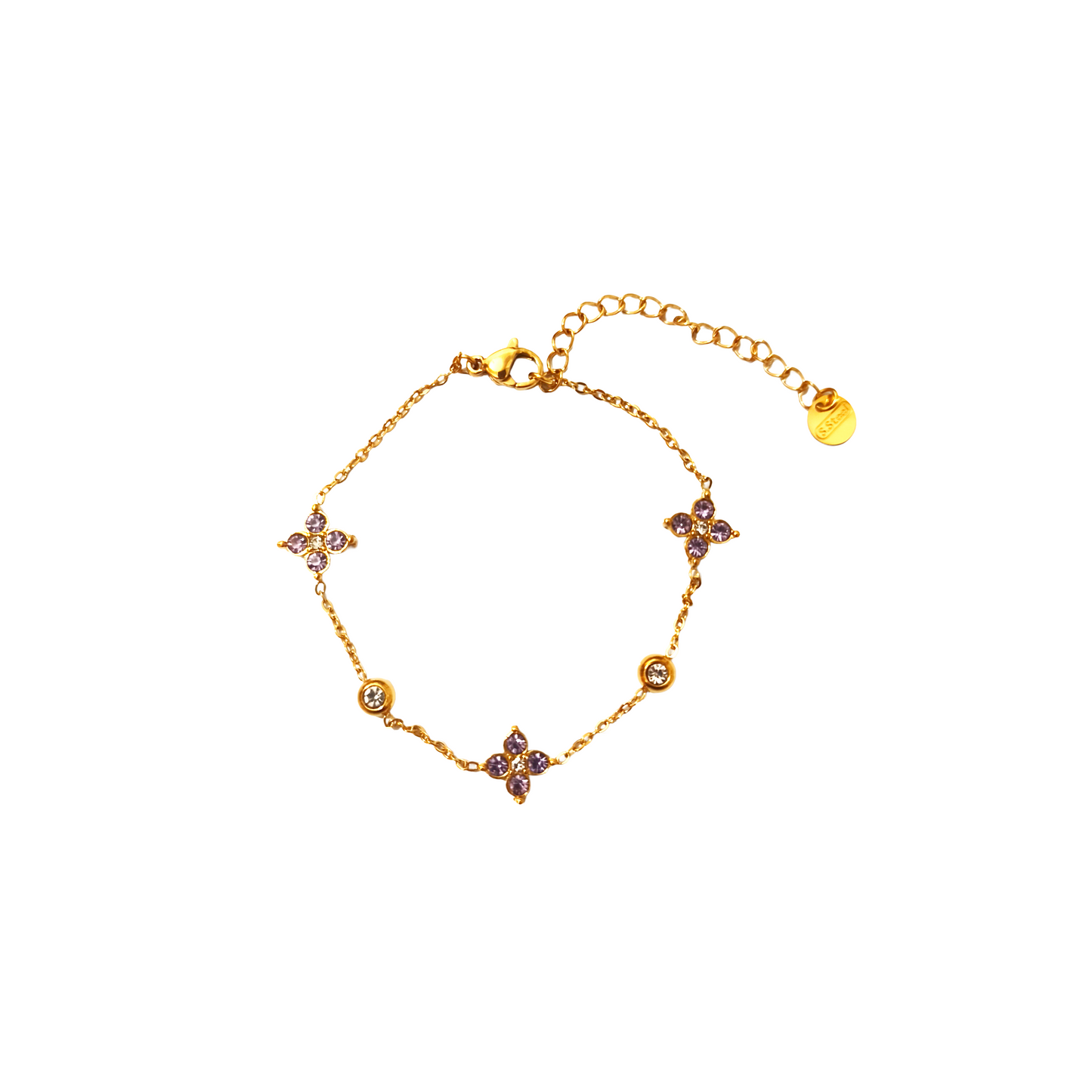 Bracelet BELLA gold/lilas
