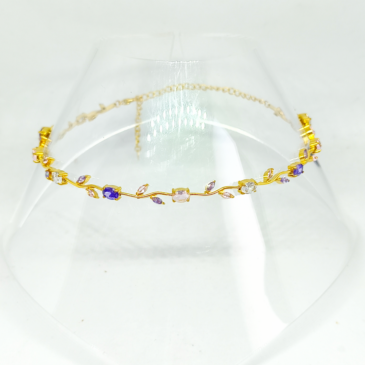 Collier GABIE gold/ rose & lilas