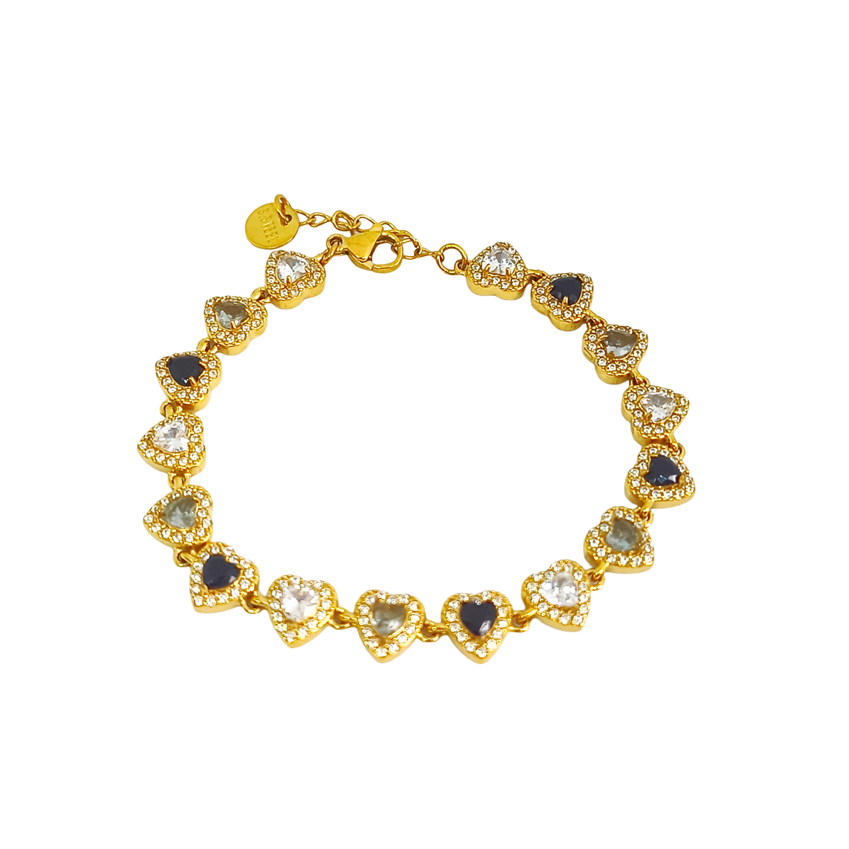 Bracelet INGRID gold/ multinoir